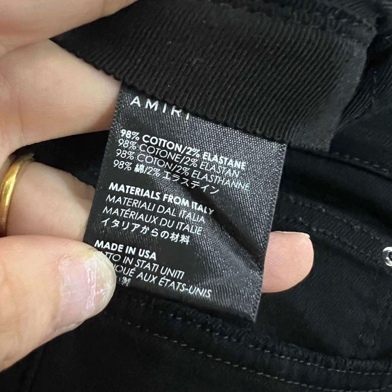 Amiri Amiri Black ripped slim fit jeans Size US 36 / EU 52 - 4 Thumbnail