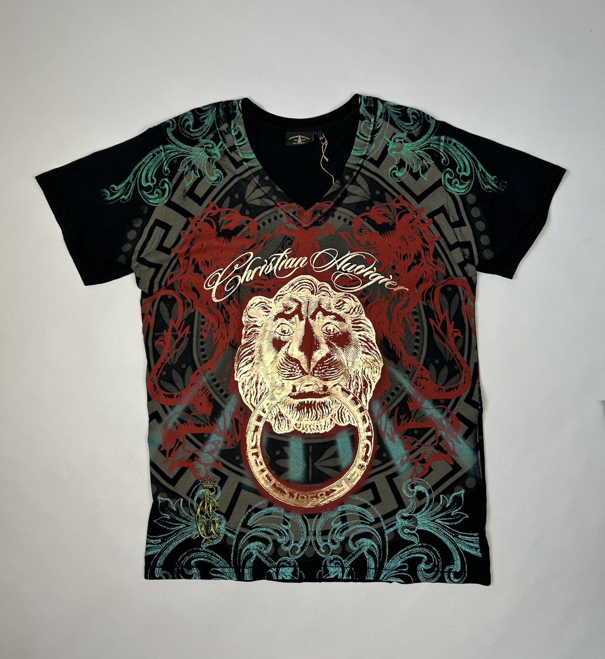 Ed Hardy Ed Hardy by Christian Audigier Lion Print T Shirt Size XL Size US XL / EU 56 / 4 - 2 Thumbnail