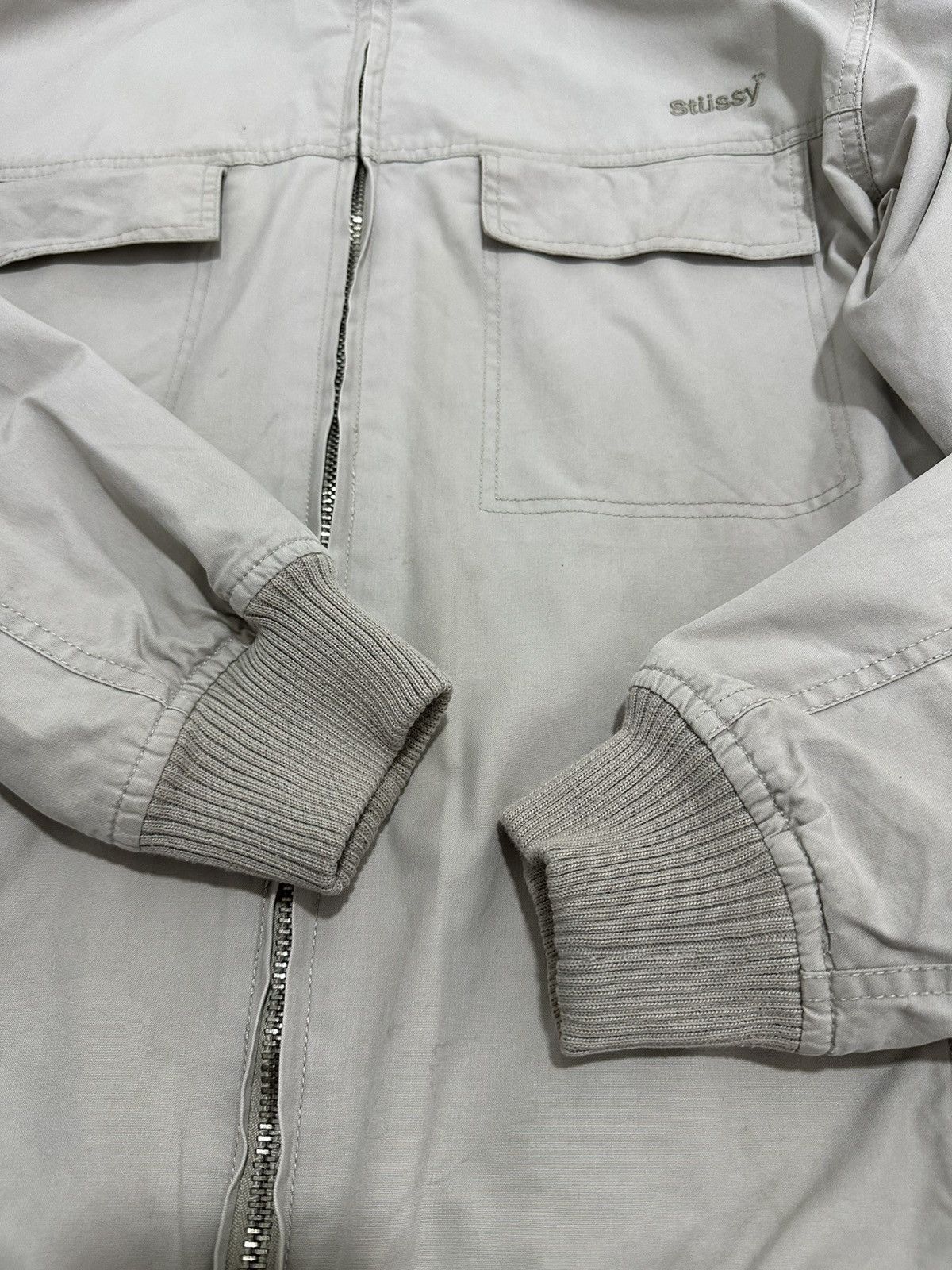 Stussy Vintage Stussy WorkWear Jacket Design With Hoodie Small Logo Size US M / EU 48-50 / 2 - 7 Thumbnail