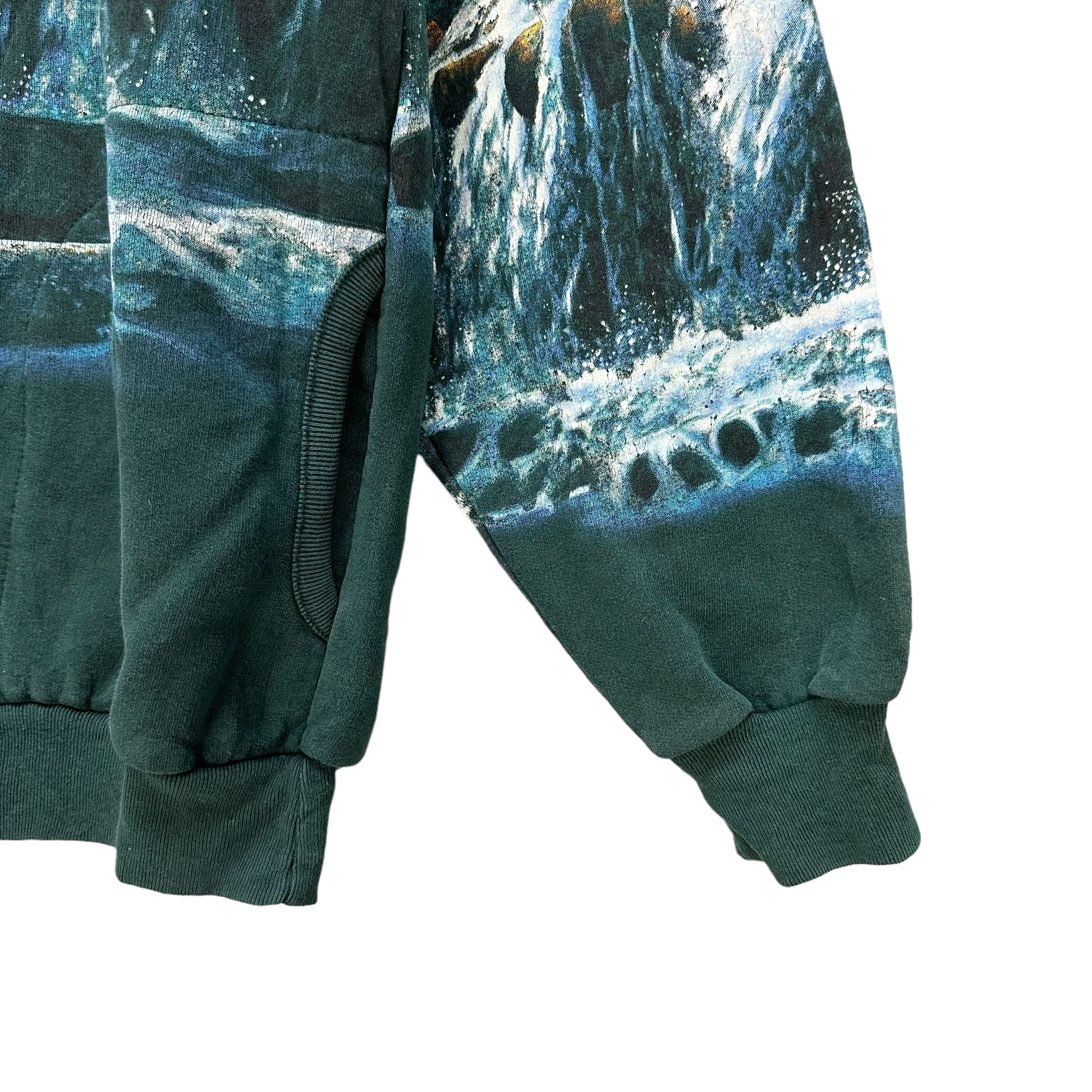 Vintage ART UNLIMITED IRWIN Eagle Nature Overprint Sweater #A3-0064 Size US L / EU 52-54 / 3 - 7 Thumbnail