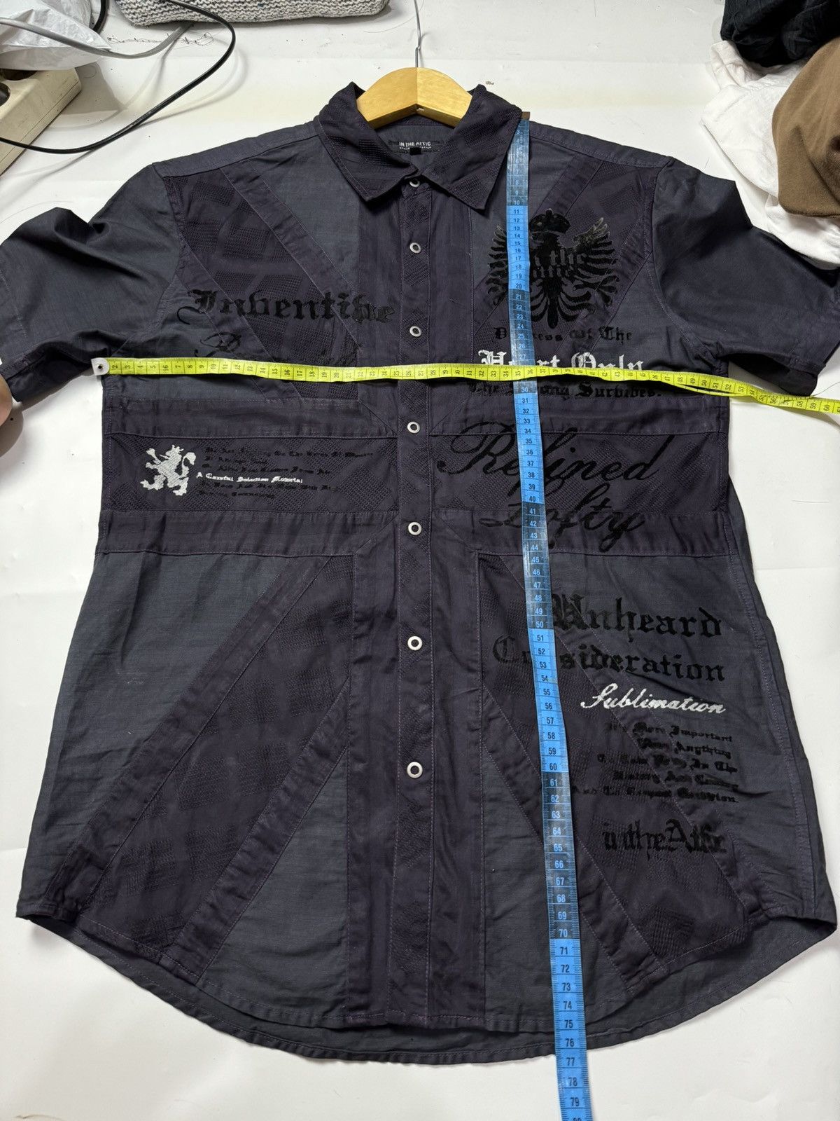 14th Addiction England Flag Black Poem Intheattic Size US L / EU 52-54 / 3 - 10 Thumbnail