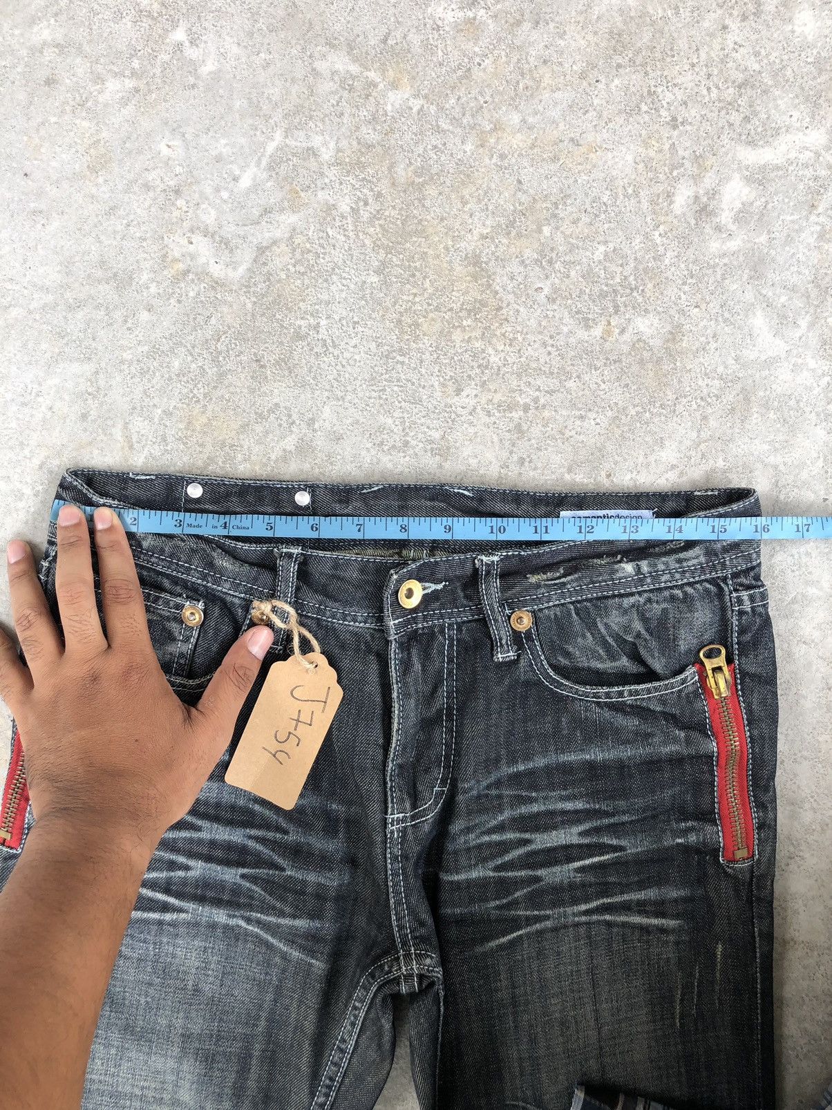 semanticdesign Japanese Semantic Design Flared Jeans Distressed Jeans Size US 31 - 16 Thumbnail