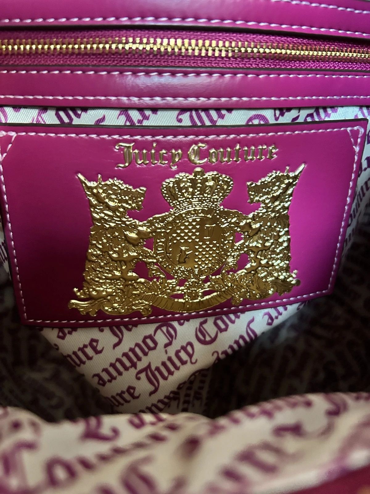 Juicy Couture Juicy Couture twig narrative large hobo pink velour bnwt Size ONE SIZE - 5 Thumbnail