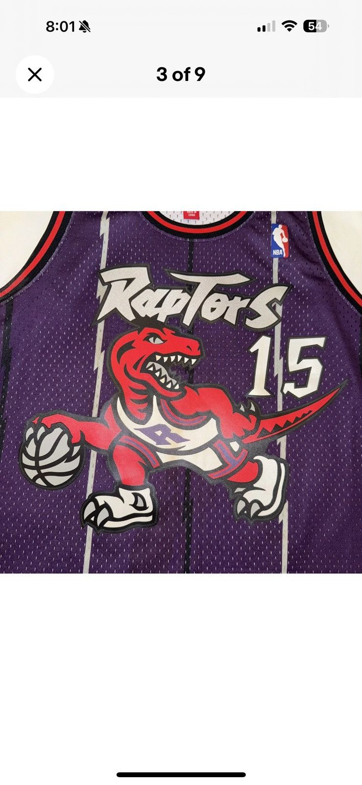 Mitchell & Ness Mitchell & Ness Toronto Raptors Vince Carter Jersey Size XL Size US XL / EU 56 / 4 - 3 Thumbnail