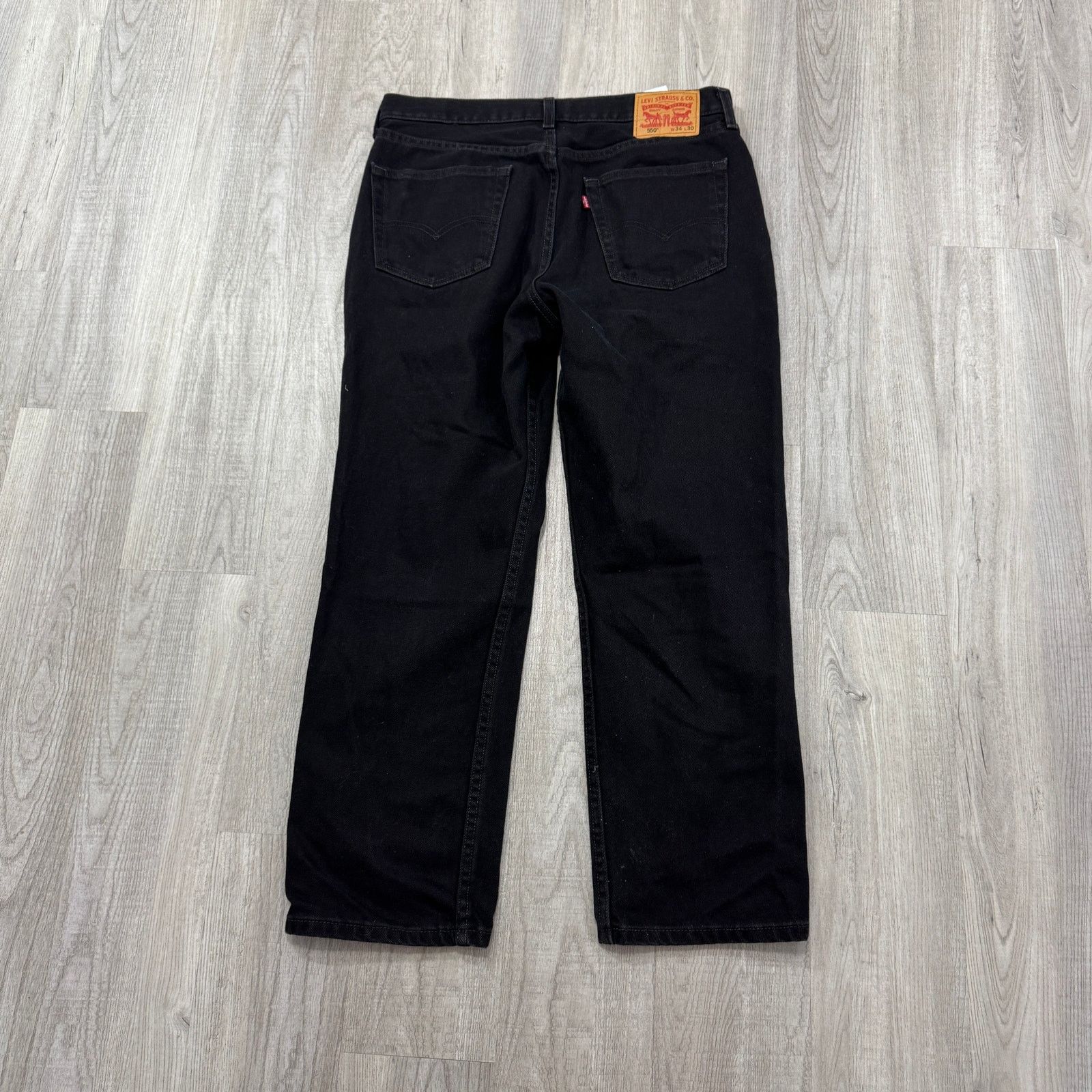 Levi's Levis 550 Relaxed Fit Jeans Men's 34 x 30 Black Denim Cowboy Size US 34 / EU 50 - 5 Thumbnail