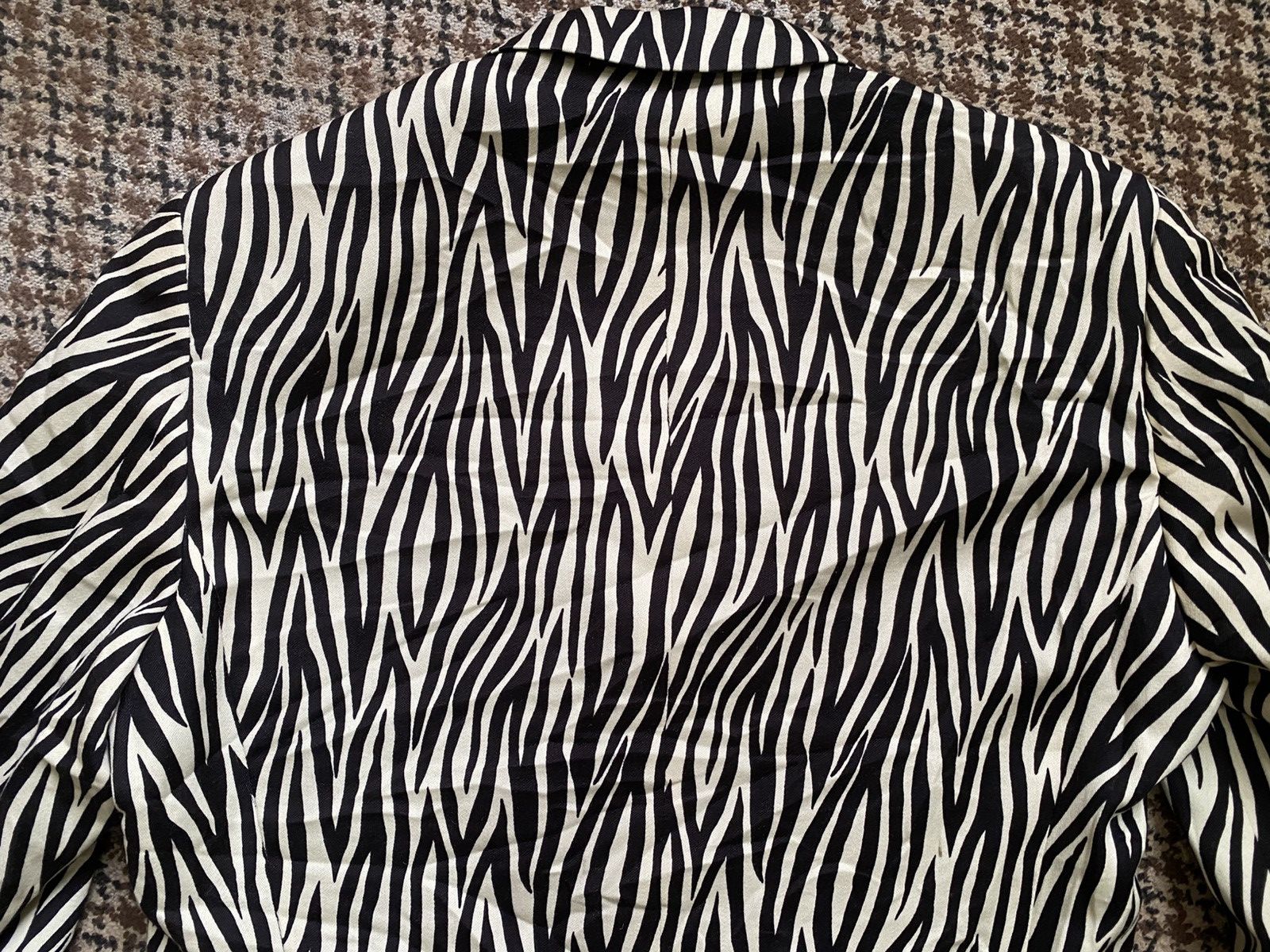 Versace Giani Versace Vintage Zebra Medusa Pure Wool Tailored Jacket Size 46S - 16 Thumbnail