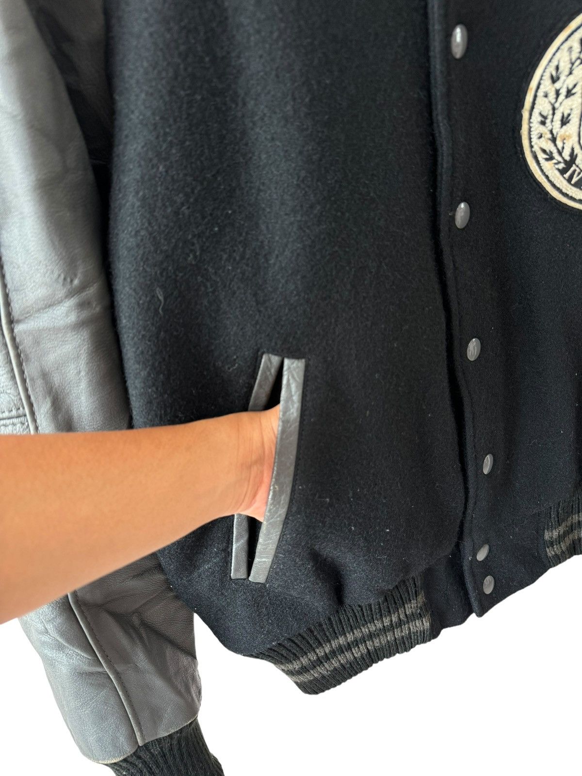 Other Vintage Ivy League Stadium Wool Leather Varsity Jacket Size US L / EU 52-54 / 3 - 12 Thumbnail