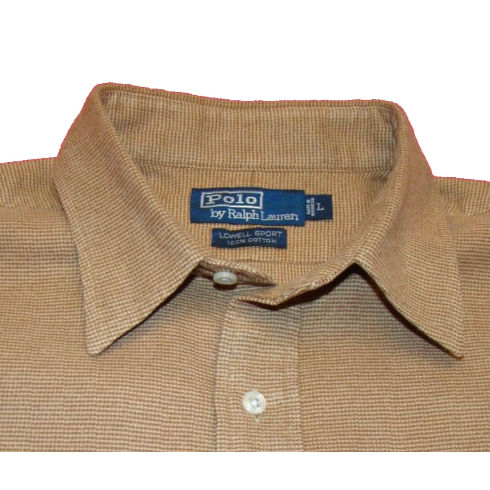 Polo Ralph Lauren VINTAGE Polo Ralph Lauren Lowell Sport Shirt Mens Large XL Button Long Sleeve Shirt Size US L / EU 52-54 / 3 - 2 Thumbnail