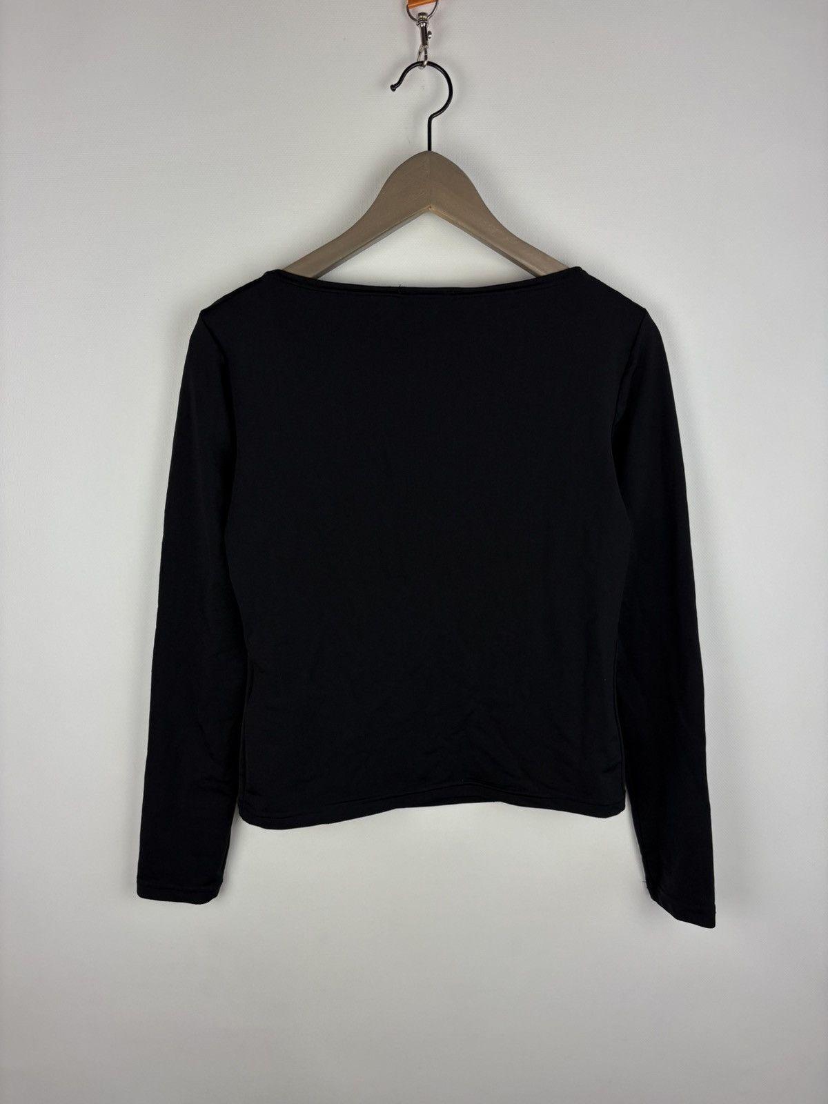 Fendi Vintage Fendi Jeans Women's Stretch Long Sleeve Black Blouse Size M / US 6-8 / IT 42-44 - 2 Thumbnail