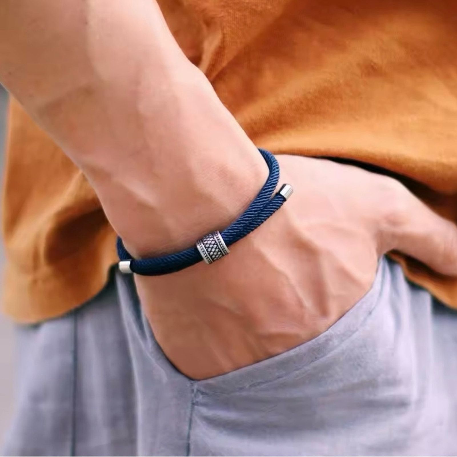 Other Men’s Blue Rope Bracelet Size ONE SIZE - 1 Thumbnail