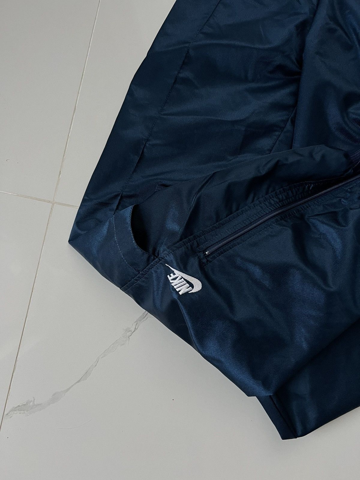 Nike × Vintage 90’s NIKE BIG DOUBLE SWOOSH LOGO BAGGY TRACK Y2K PANTS Size US 32 / EU 48 - 6 Thumbnail
