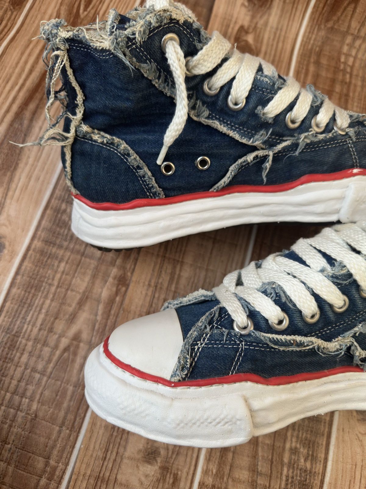 Maison MIHARA YASUHIRO × Nigel Cabourn MMY Denim x Nigel Cabourn Melted Sole Sneakers Size US 8 / EU 41 - 17 Thumbnail