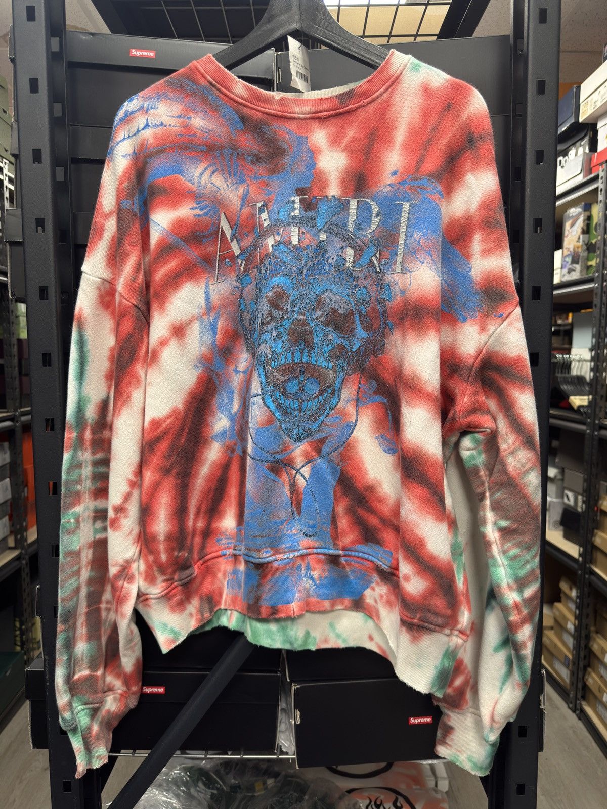 Amiri Amiri Tie Dye Skull Crewneck Size US XS / EU 42 / 0 - 1 Thumbnail