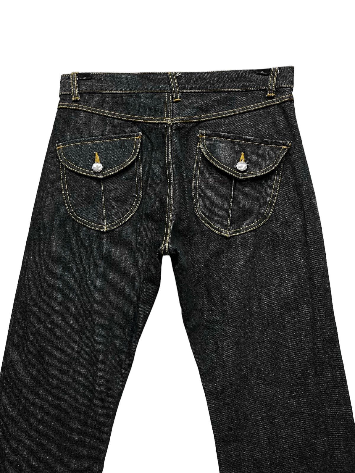 Katharine Hamnett London 🔥KATHARINE HAMNETT LONDON Ultra Flare Denim Bush Pants Size US 28 / EU 44 - 9 Thumbnail