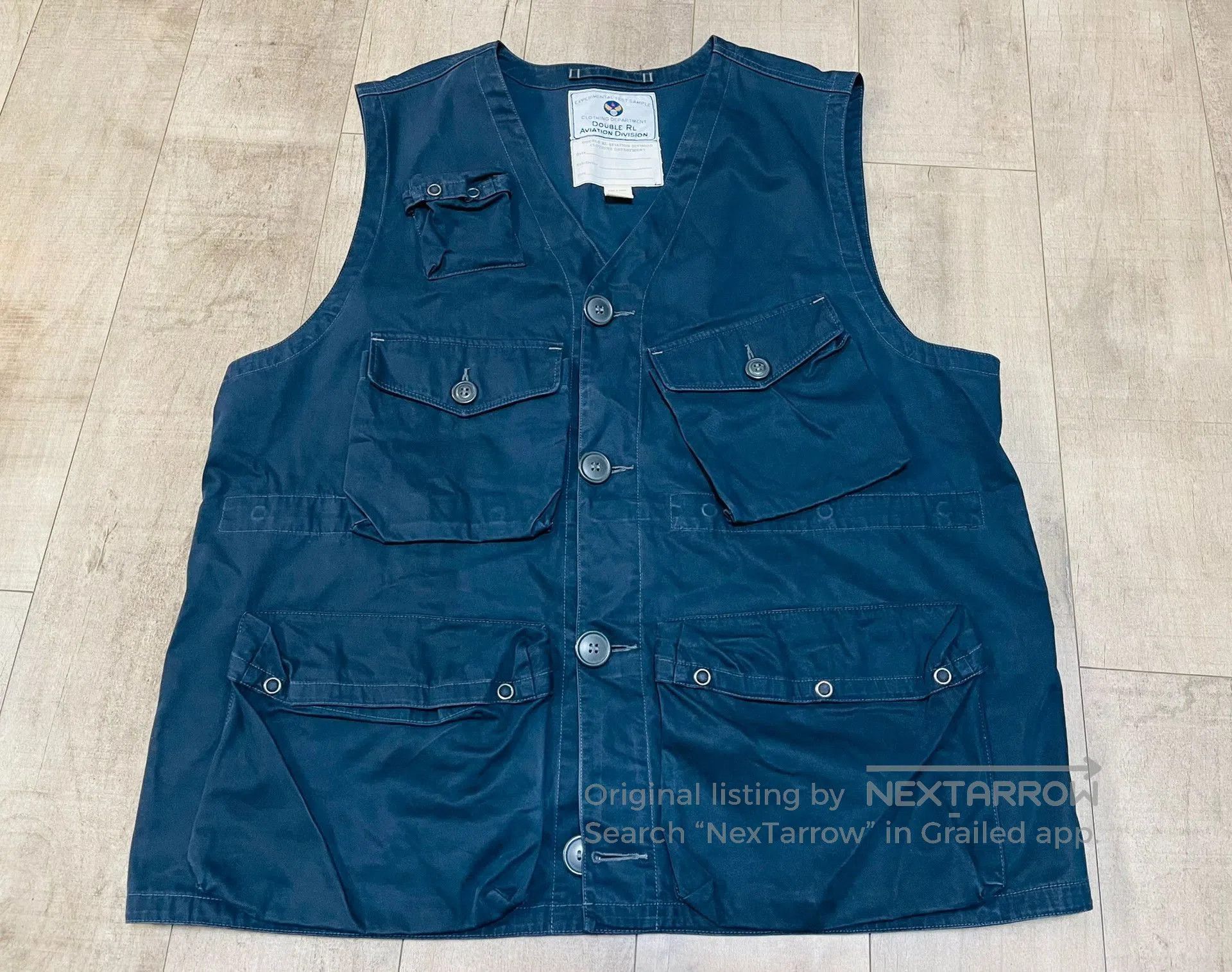 RRL Ralph Lauren RRL Indigo Work Vest. Size US L / EU 52-54 / 3 - 1 Thumbnail