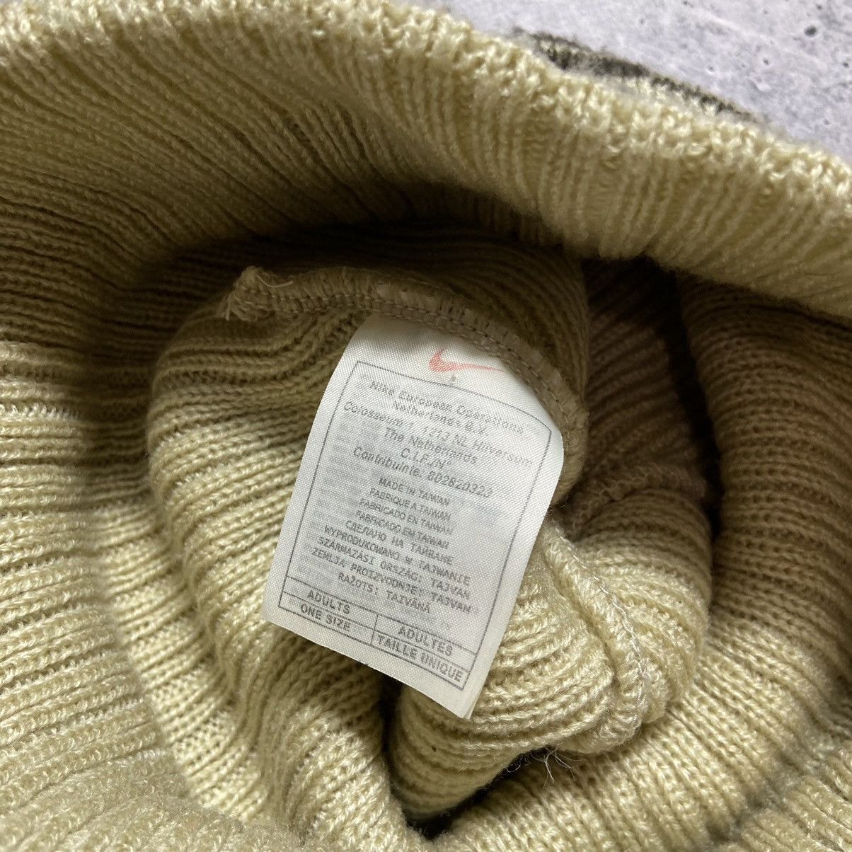Nike 📌 Vintage Very Rare Nike Y2K 90s Beanie Hat Gum Swoosh Size ONE SIZE - 8 Thumbnail