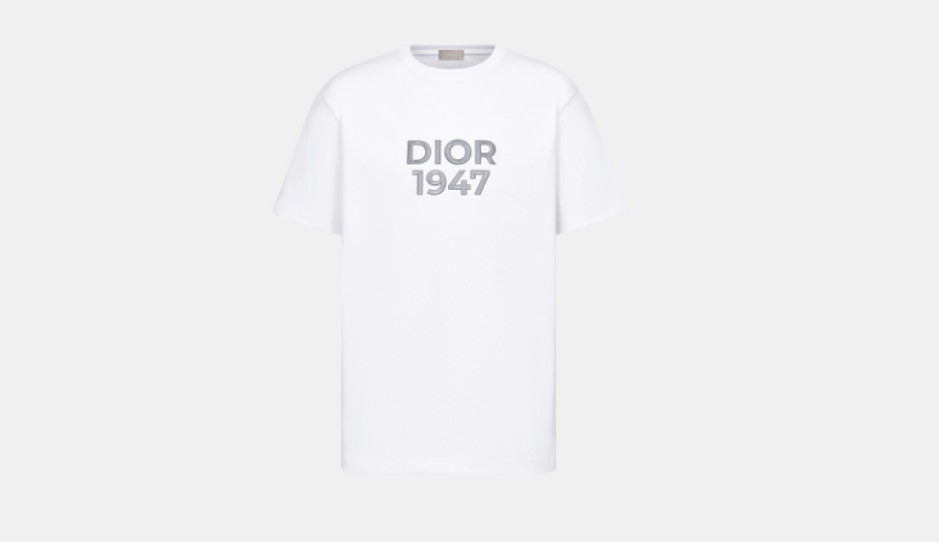 Dior o1w1db10525 413J69 Relaxed-Fit T-Shirt in White Size US S / EU 44-46 / 1 - 1 Thumbnail