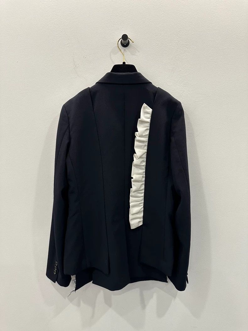 Comme des Garcons Comme Des Garcons White petal logo dark blue women's wool Size M / US 6-8 / IT 42-44 - 3 Thumbnail