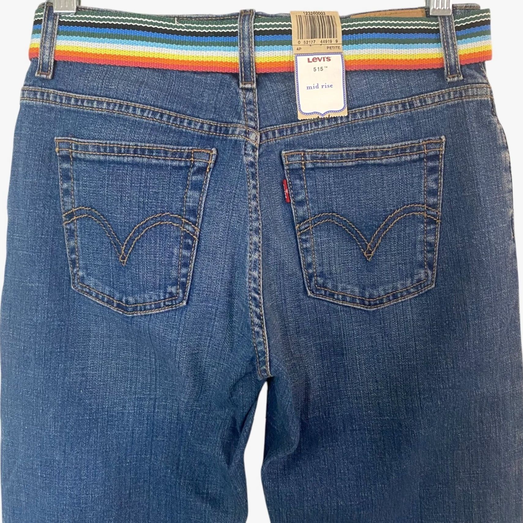 Levi's VINTAGE Levi's 515 Belted Capri Denim Jeans Women's Size 4P Mid-Rise Cuffed New Size 27" / US 4 / IT 40 - 6 Thumbnail