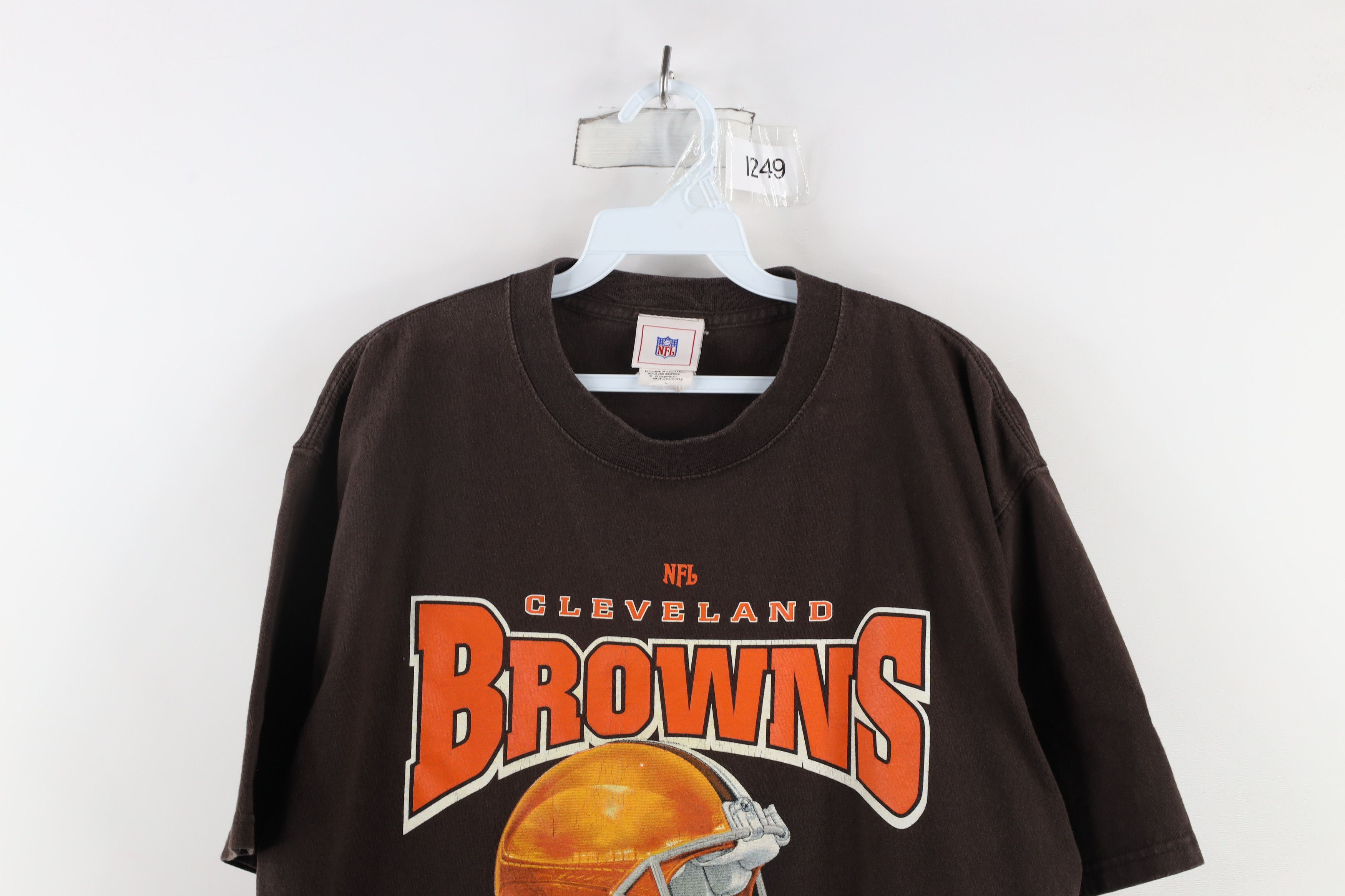 Vintage Vintage Spell Out Cleveland Browns Football T-Shirt Brown Size US L / EU 52-54 / 3 - 2 Thumbnail
