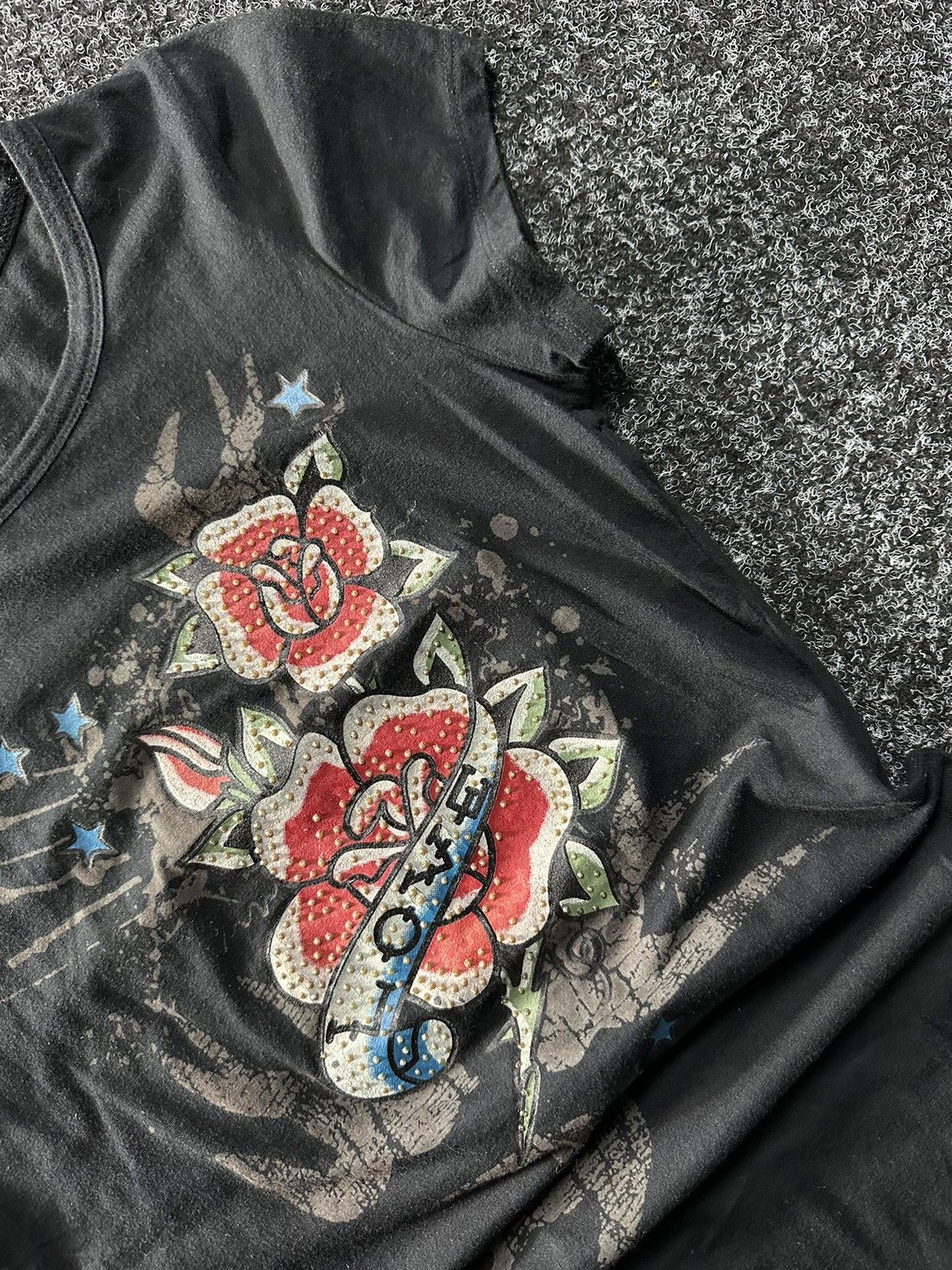 Designer × Ed Hardy 🚨Vintage Ed Hardy STYLE big True Love Logo Women JPG style Size S / US 4 / IT 40 - 3 Thumbnail