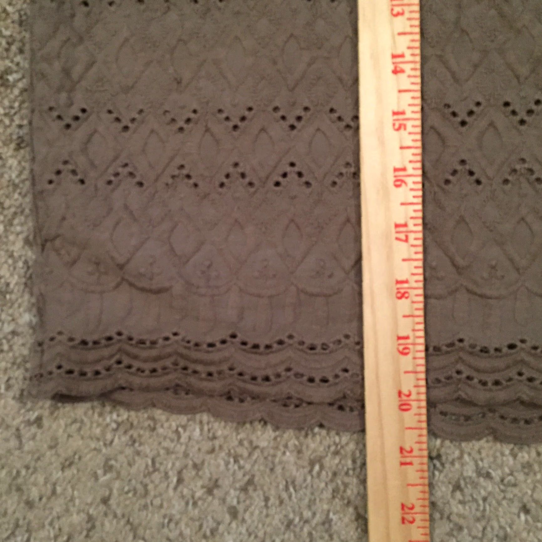 Ann Taylor Ann Taylor Skirt Grade 4 Gray Knee Length Lined Geometric Pencil Women Regular Size 4 Size 27" / US 4 / IT 40 - 6 Thumbnail