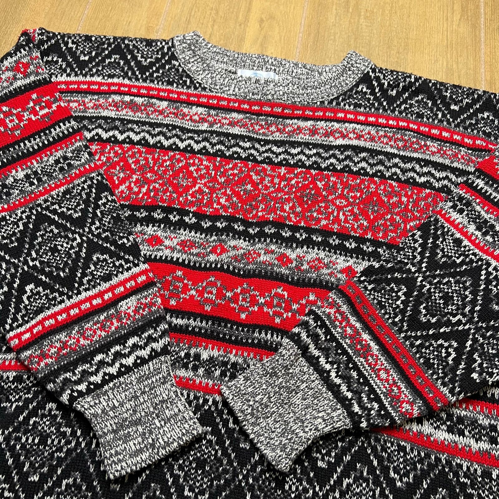 Vintage Vintage Winter Silks Vintage Fair Isle Knit Sweater Silk L Size US L / EU 52-54 / 3 - 3 Thumbnail