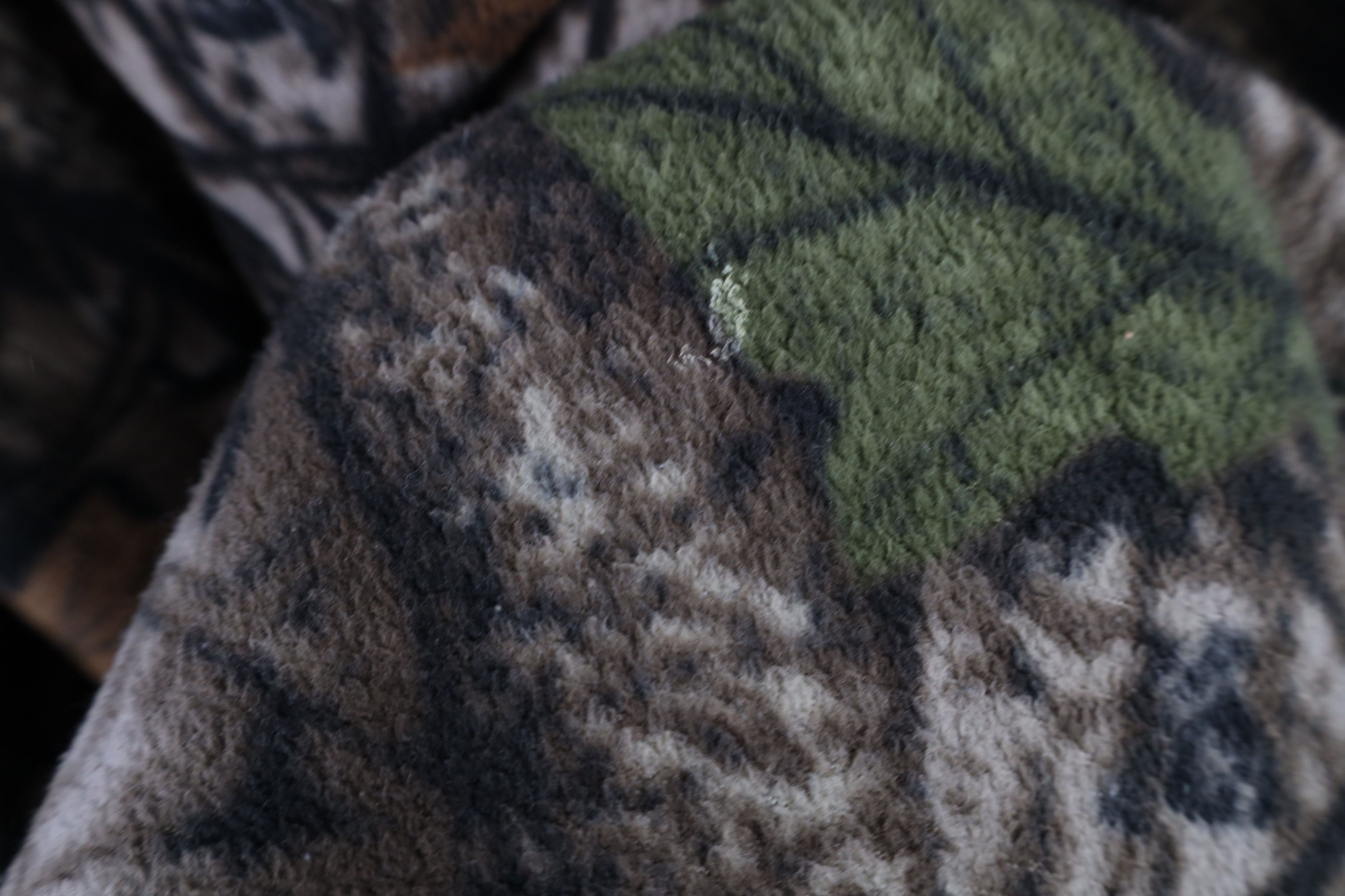 Vintage Vintage 90s Streetwear Camouflage Fleece Hoodie Sweatshirt Size US L / EU 52-54 / 3 - 8 Thumbnail
