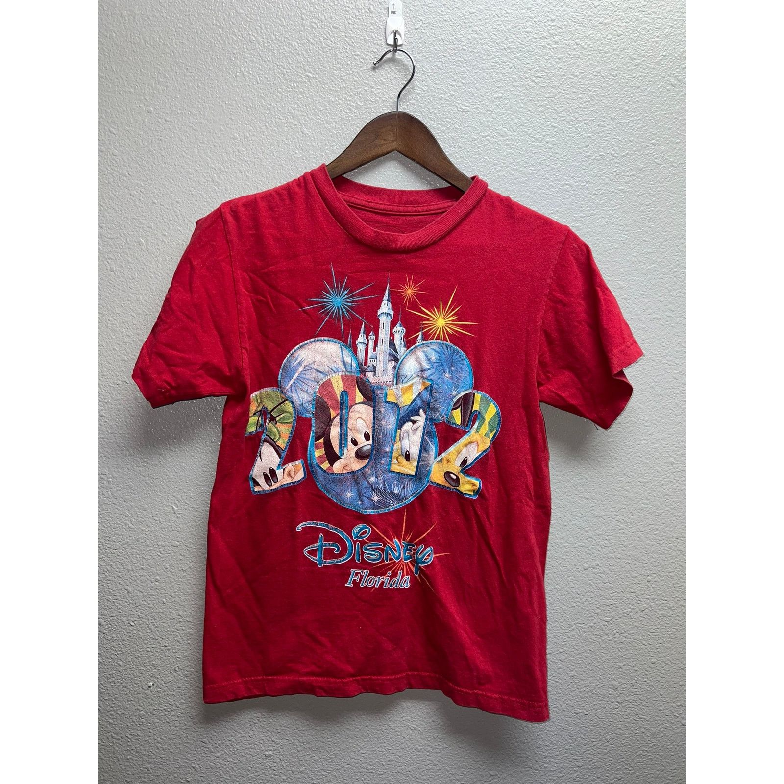 Disney Womens Disney Shirt Florida 2012 Celebration Red Tee Small Size S / US 4 / IT 40 - 1 Thumbnail