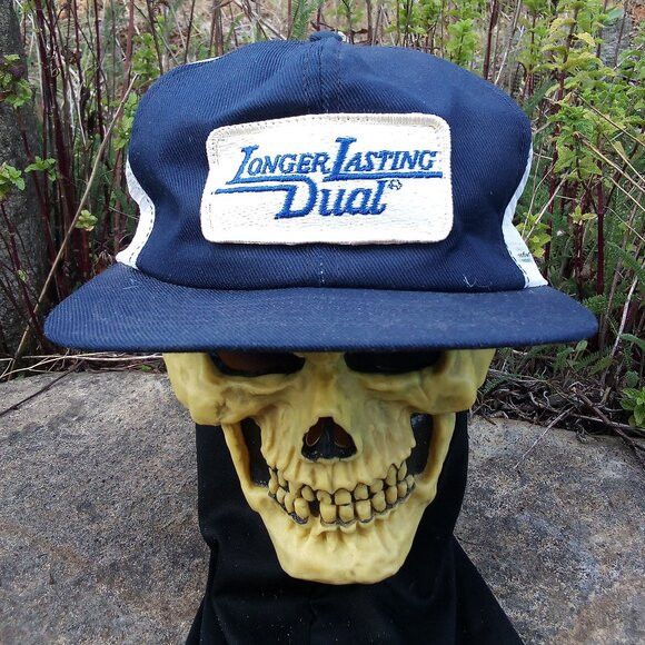 Vintage Vintage Longer Lasting Dual Patch Snap Back Trucker Hat Cap Size ONE SIZE - 1 Thumbnail