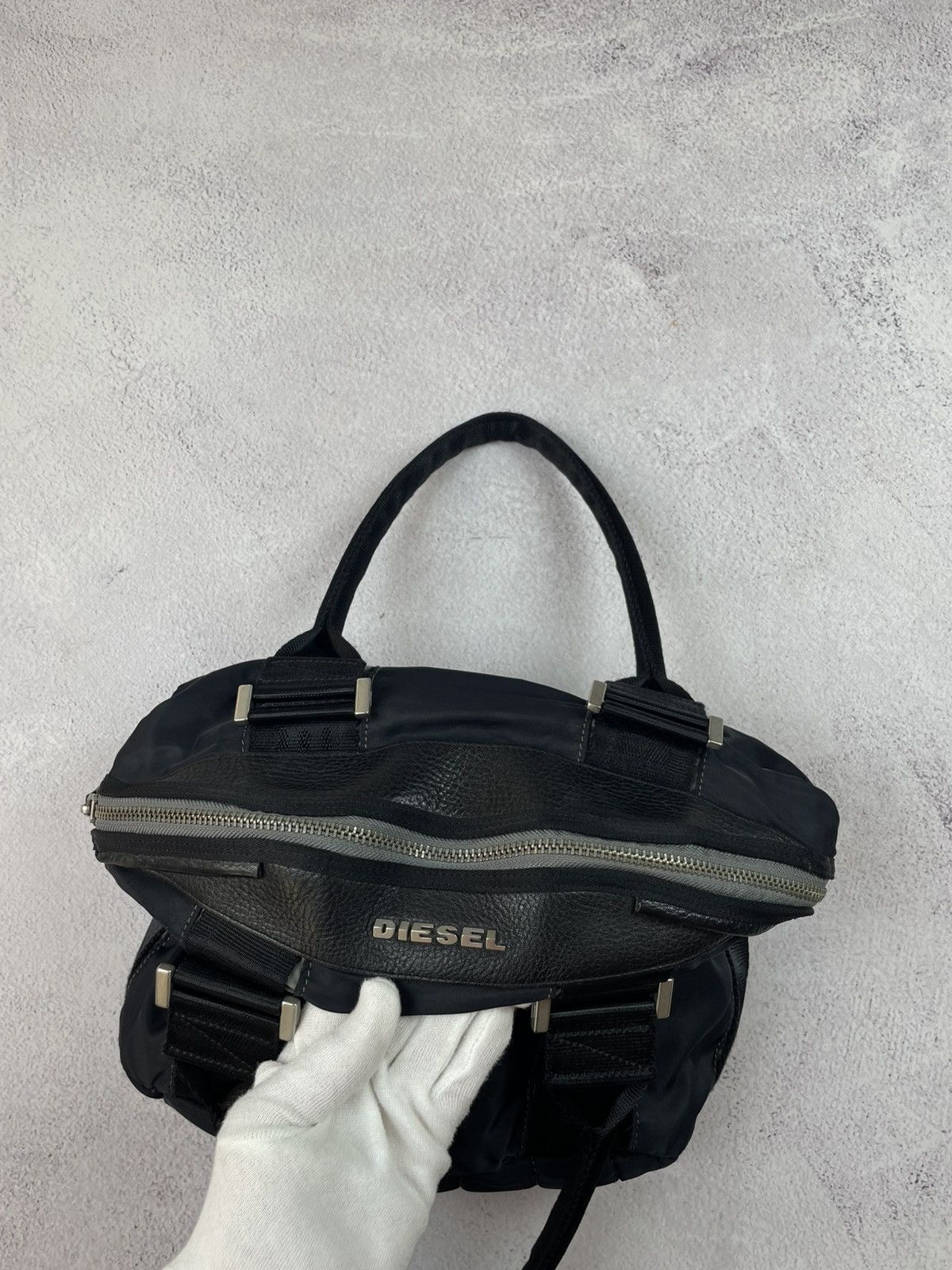 Diesel × Vintage Rare! Vintage y2k Diesel Black Bag Size ONE SIZE - 13 Thumbnail