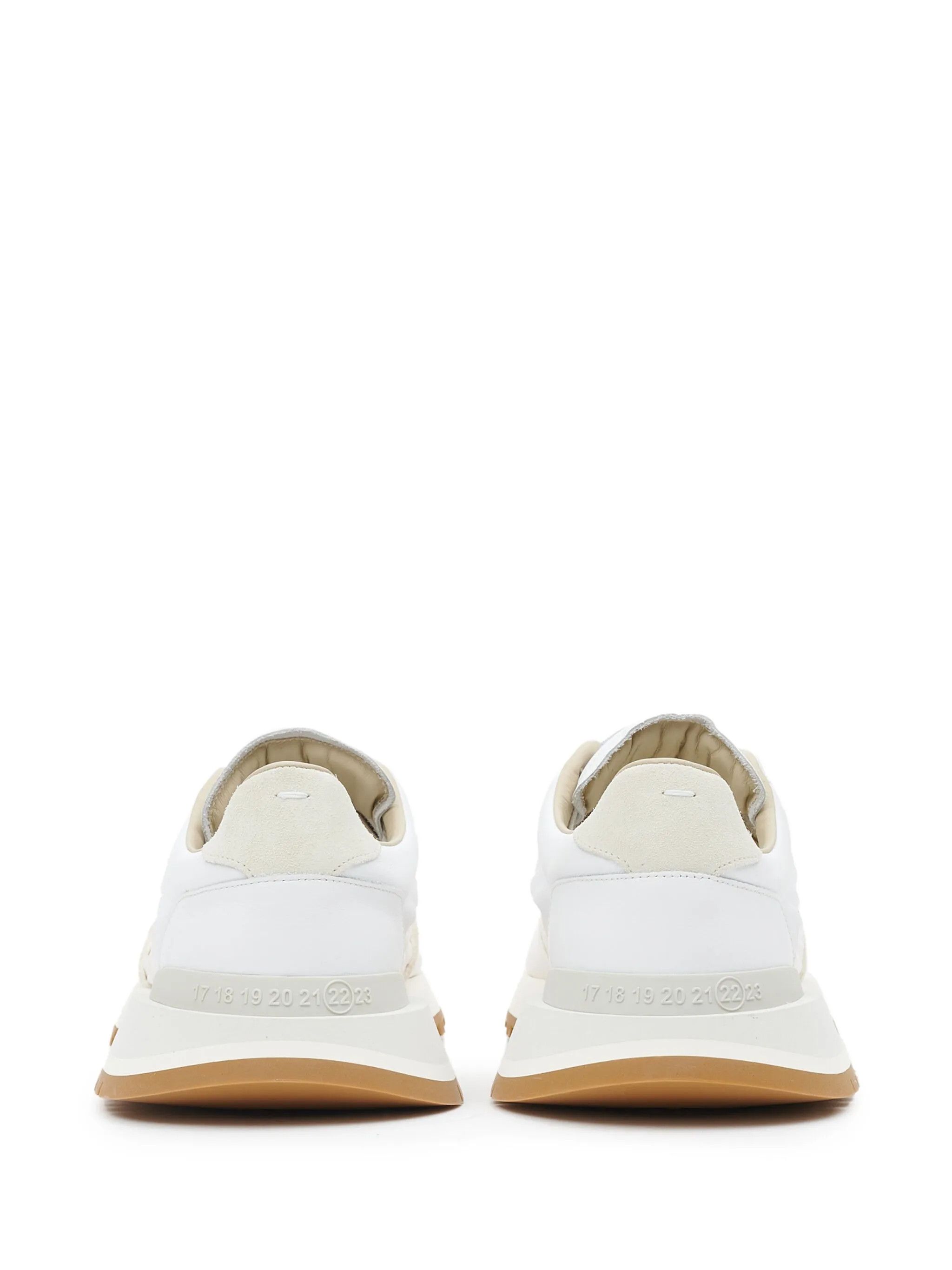 Maison Margiela os11x0326 50-50 Low-Top Sneakers in White Size US 12 / EU 45 - 3 Thumbnail