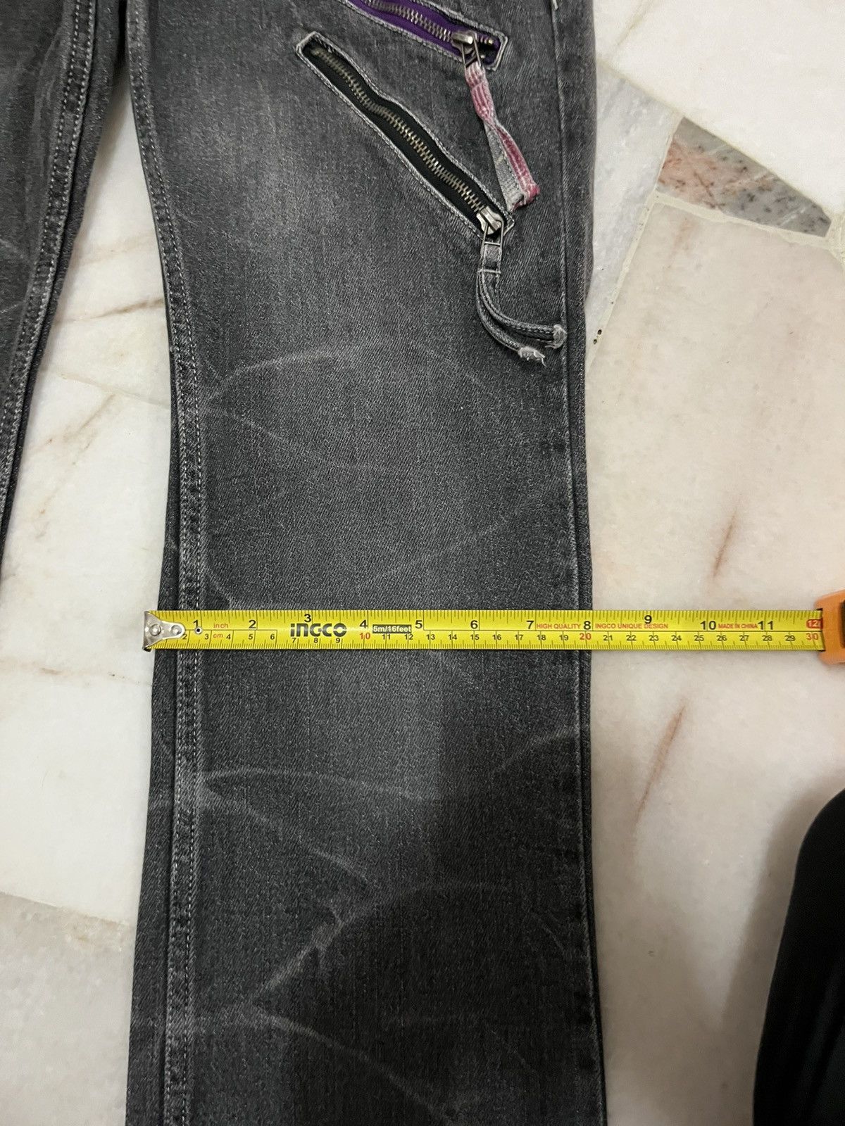 Japanese Brand Doublefocus Doublewaist Jeans Size US 31 - 17 Thumbnail
