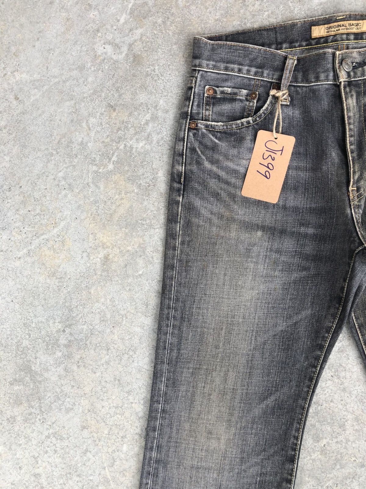 If Six Was Nine Japanese Uniqlo Flared Jeans Bootcut Distressed Denim Size US 30 / EU 46 - 4 Thumbnail