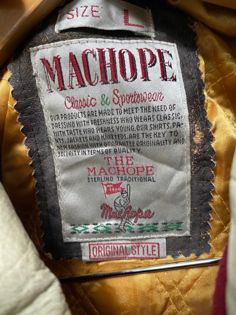 Vintage Vintage Machope varsity leather shoulder Size US L / EU 52-54 / 3 - 10 Thumbnail