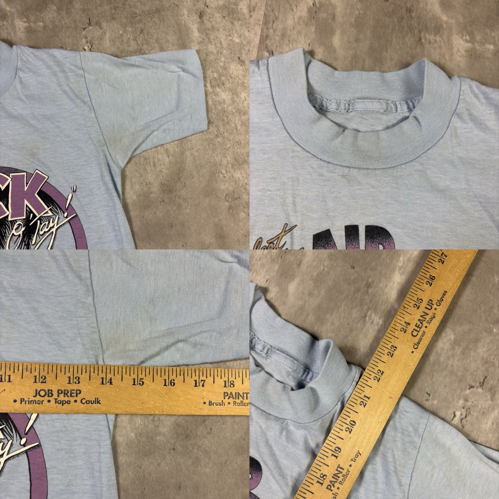 Vintage VINTAGE Laid Back Beach Surf T Shirt Blue Single Stitch size Small 80s 90s USA Size US S / EU 44-46 / 1 - 8 Thumbnail