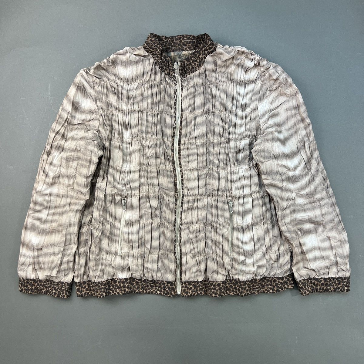 Vintage Luxury Designer Cheetah Print Reversible Zip Jacket Size US M / EU 48-50 / 2 - 4 Thumbnail