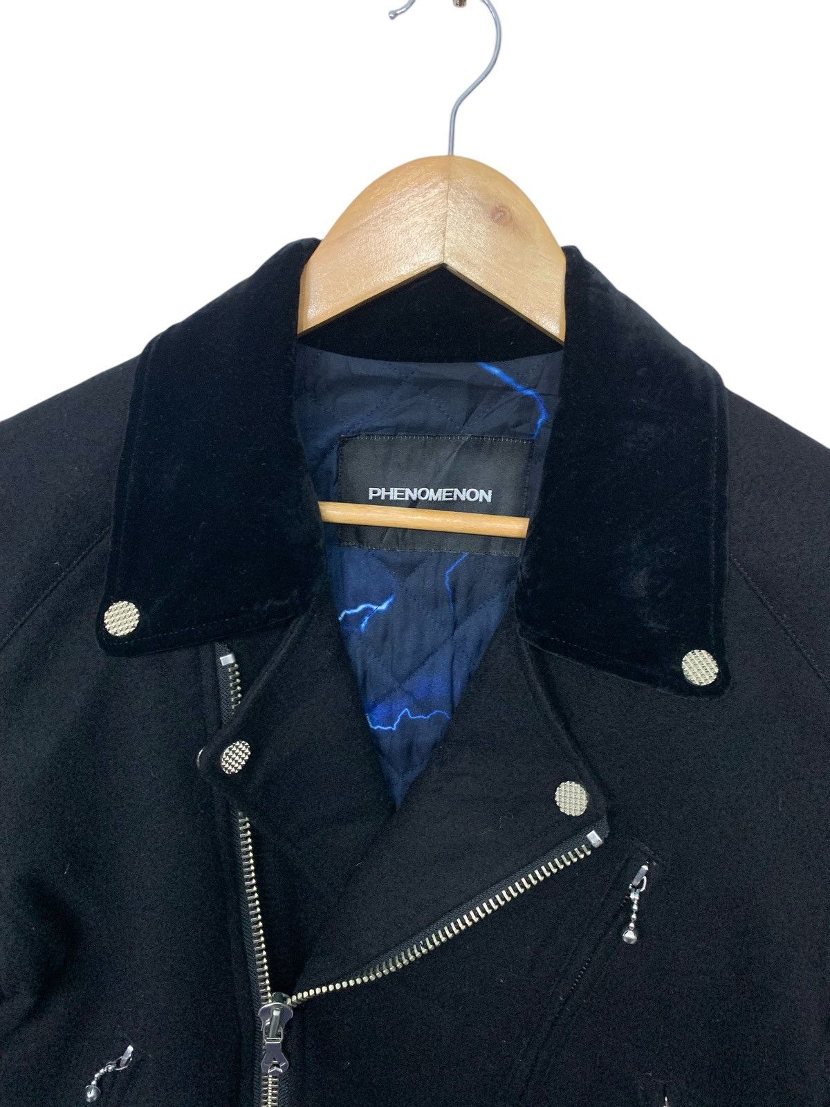 Japanese Brand × PHENOMENON Aw 2011 Phenomenon Thunder Double Collar Wool Jacket Size US M / EU 48-50 / 2 - 6 Thumbnail