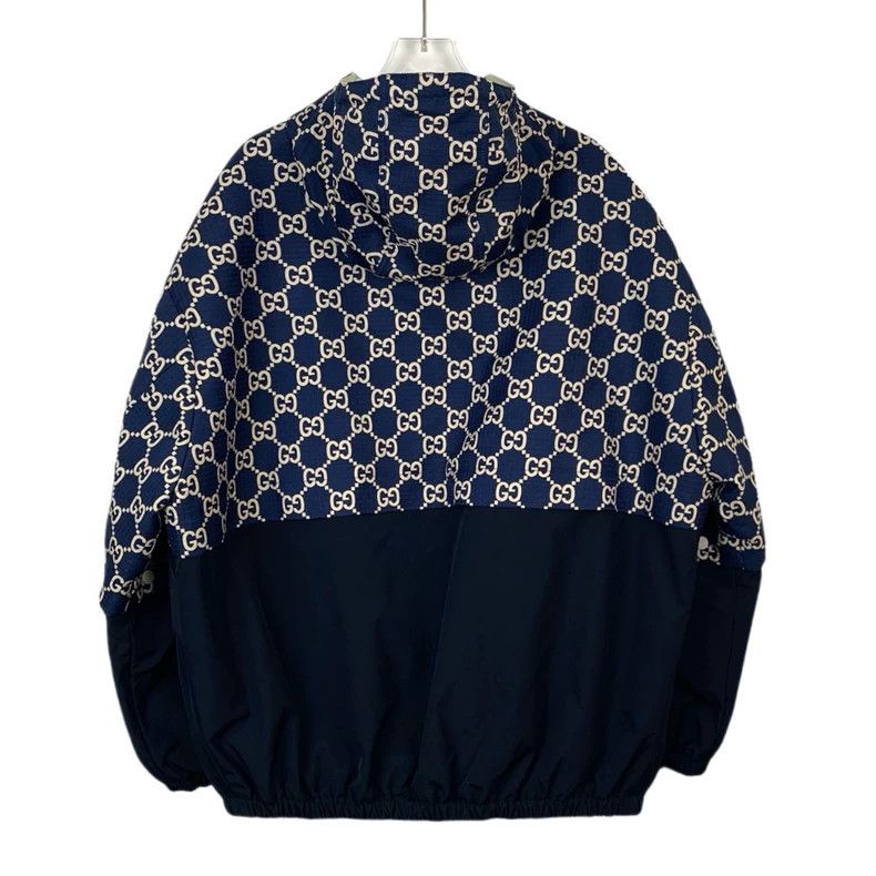 Gucci Gucci Color-blocked old flower full-print hooded zipper jac Size US S / EU 44-46 / 1 - 2 Thumbnail
