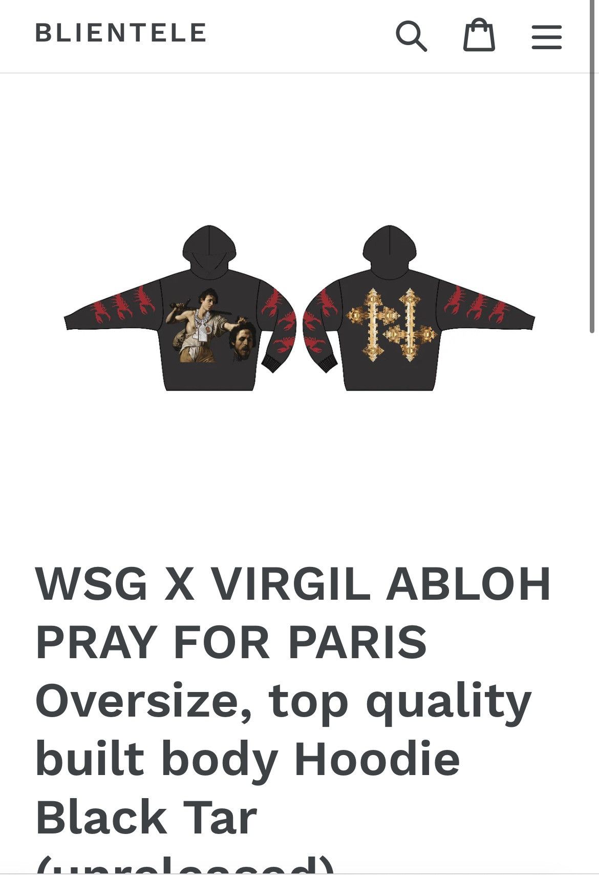 Other GXFR Westside Gunn Virgil Abloh Paris black tar hoodie Size US L / EU 52-54 / 3 - 2 Thumbnail