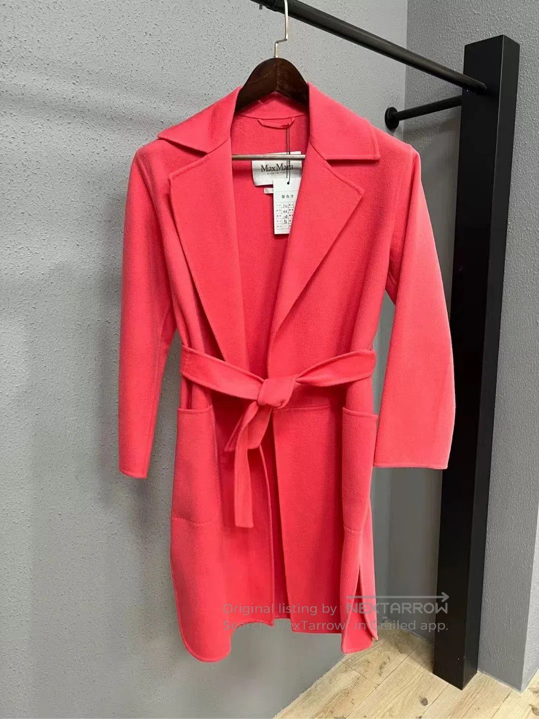 Max Mara Max Mara Peach Coat. Size XXS / US 00 / IT 34 - 1 Thumbnail