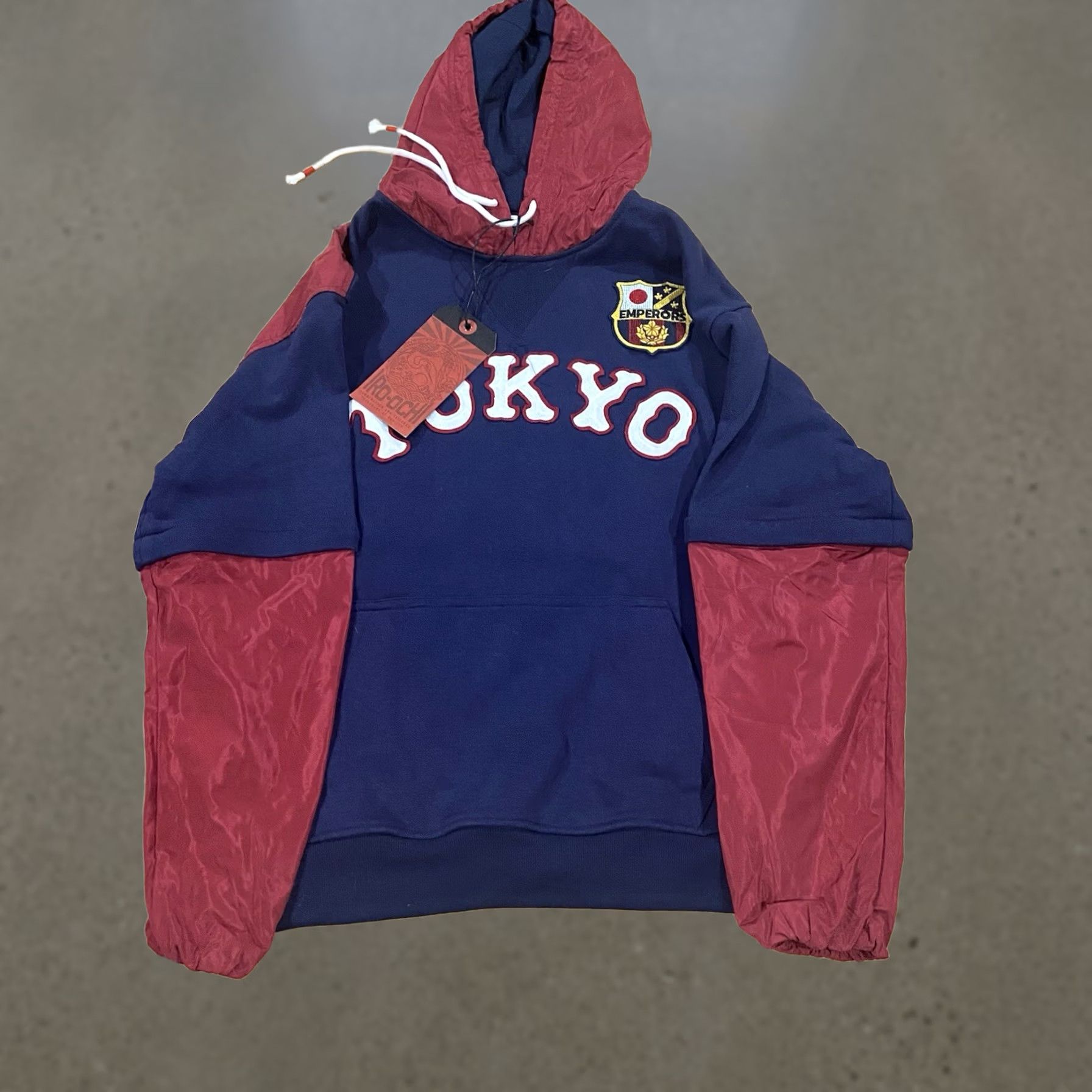 Vintage Iro-Ochi Hoodie Mens S Tokyo Streetwear Zip off sleeve Emperors Club NWT Blue Size US S / EU 44-46 / 1 - 1 Thumbnail