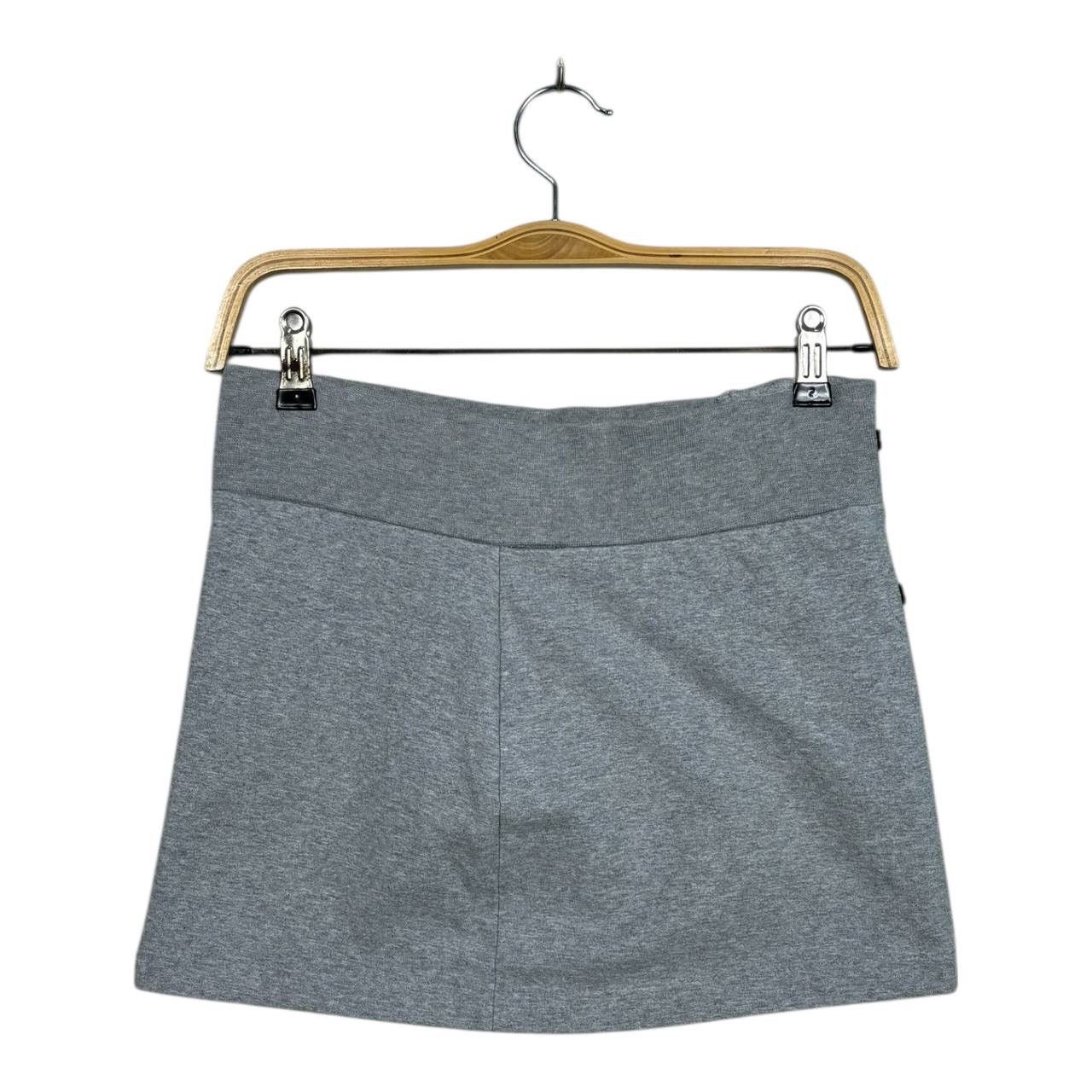 Burberry Burberry London Grey Toggle Jersey Wrap Mini Skirt Zipper S Size 28" / US 6 / IT 42 - 2 Thumbnail