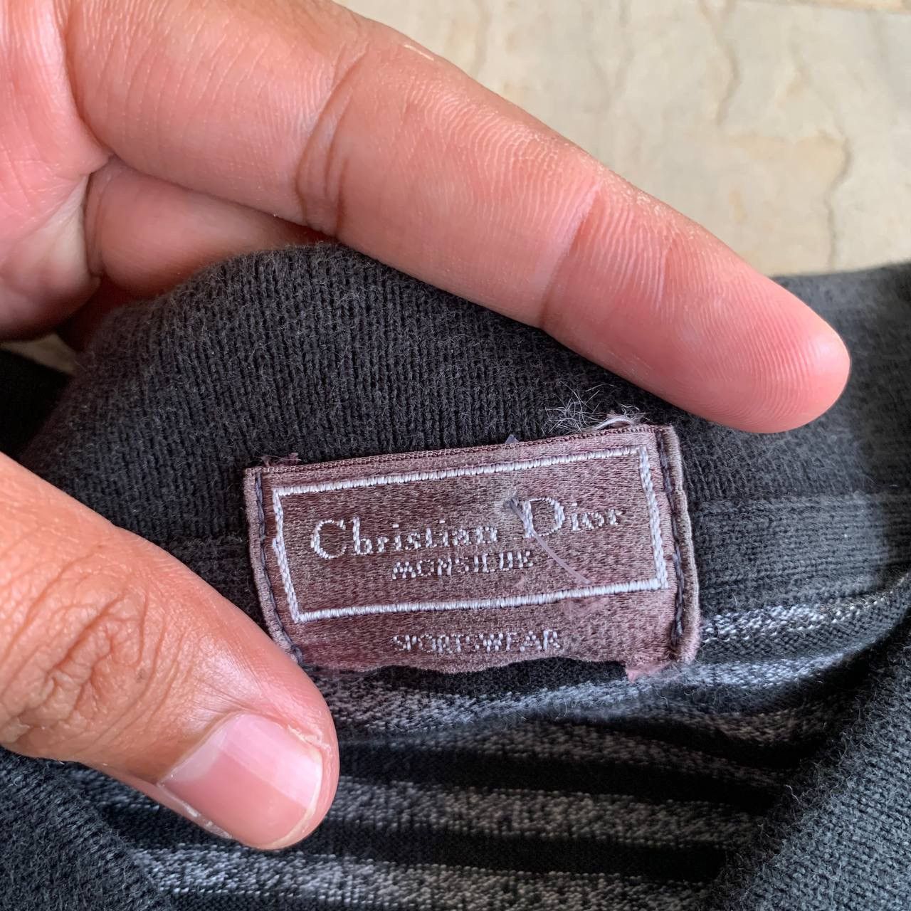 Christian Dior Monsieur Vintage CHRISTIAN DIOR MONSIEUR Striped Polo T-shirt Size US L / EU 52-54 / 3 - 5 Thumbnail