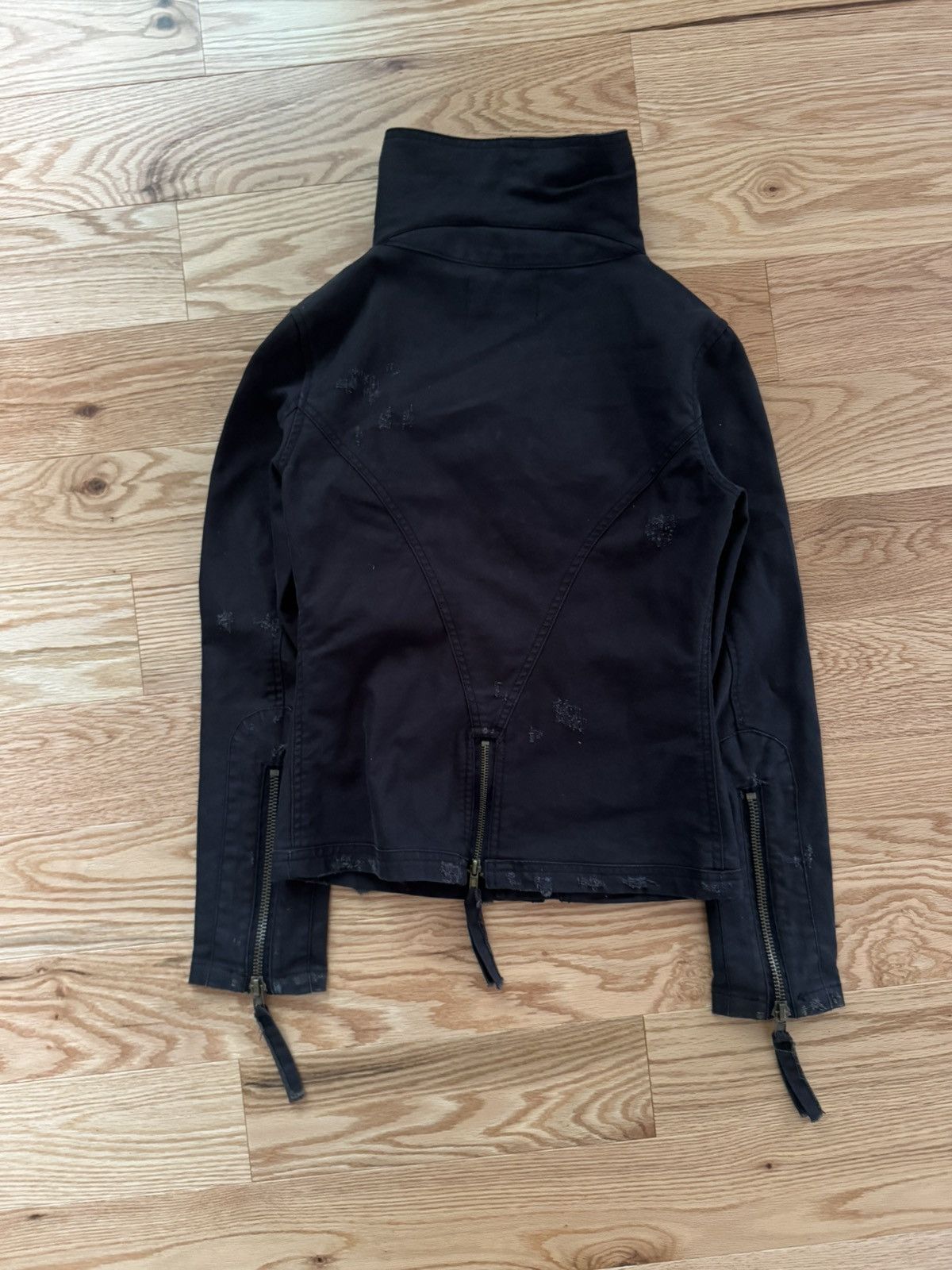 Japanese Brand Japanese label Distressed Punk Denim Jacket Size US S / EU 44-46 / 1 - 4 Thumbnail