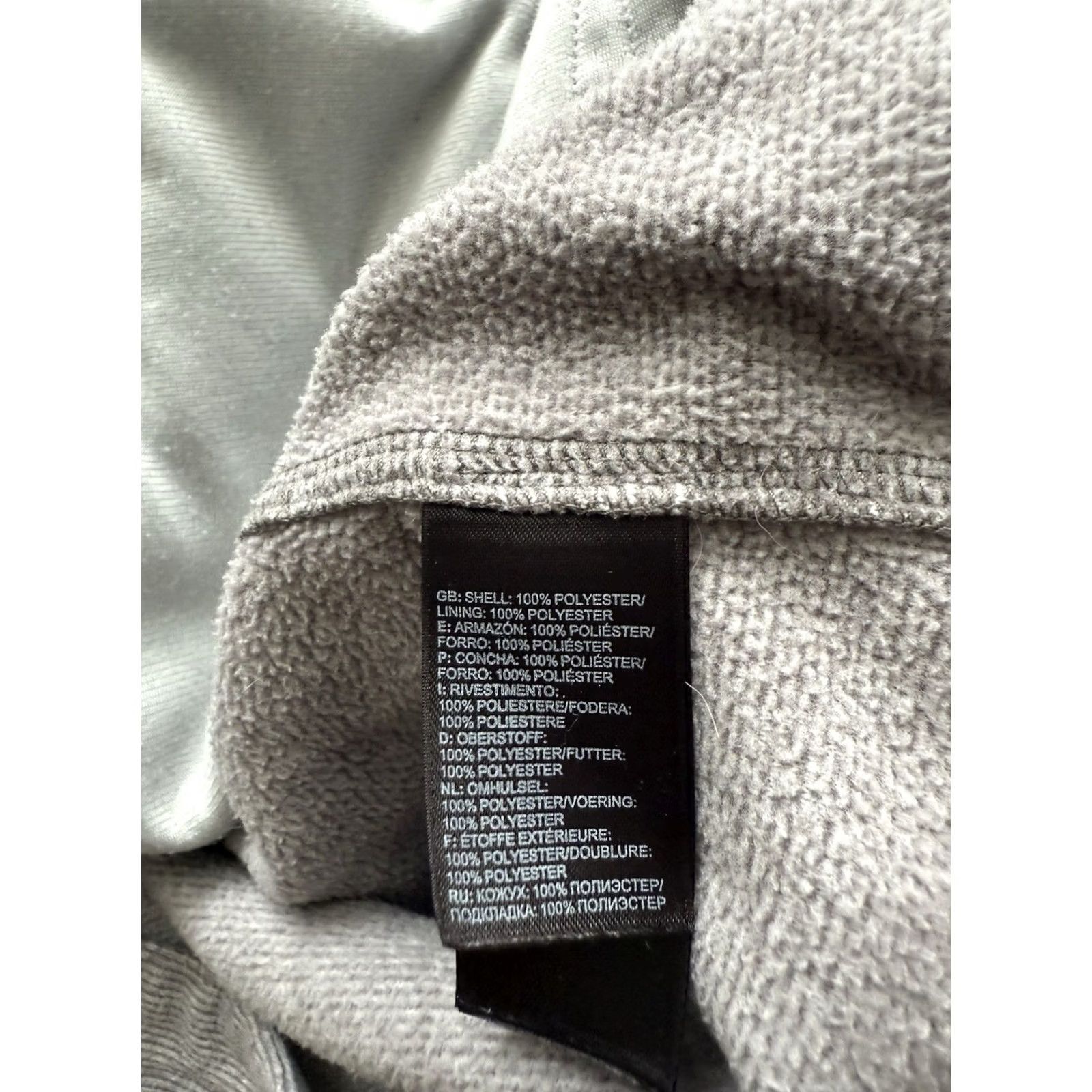 The North Face The North Face Jacket Womens Large Gray Women Ribbed Grey Fleece High Neck Zip Front Pockets Size L / US 10 / IT 46 - 5 Thumbnail