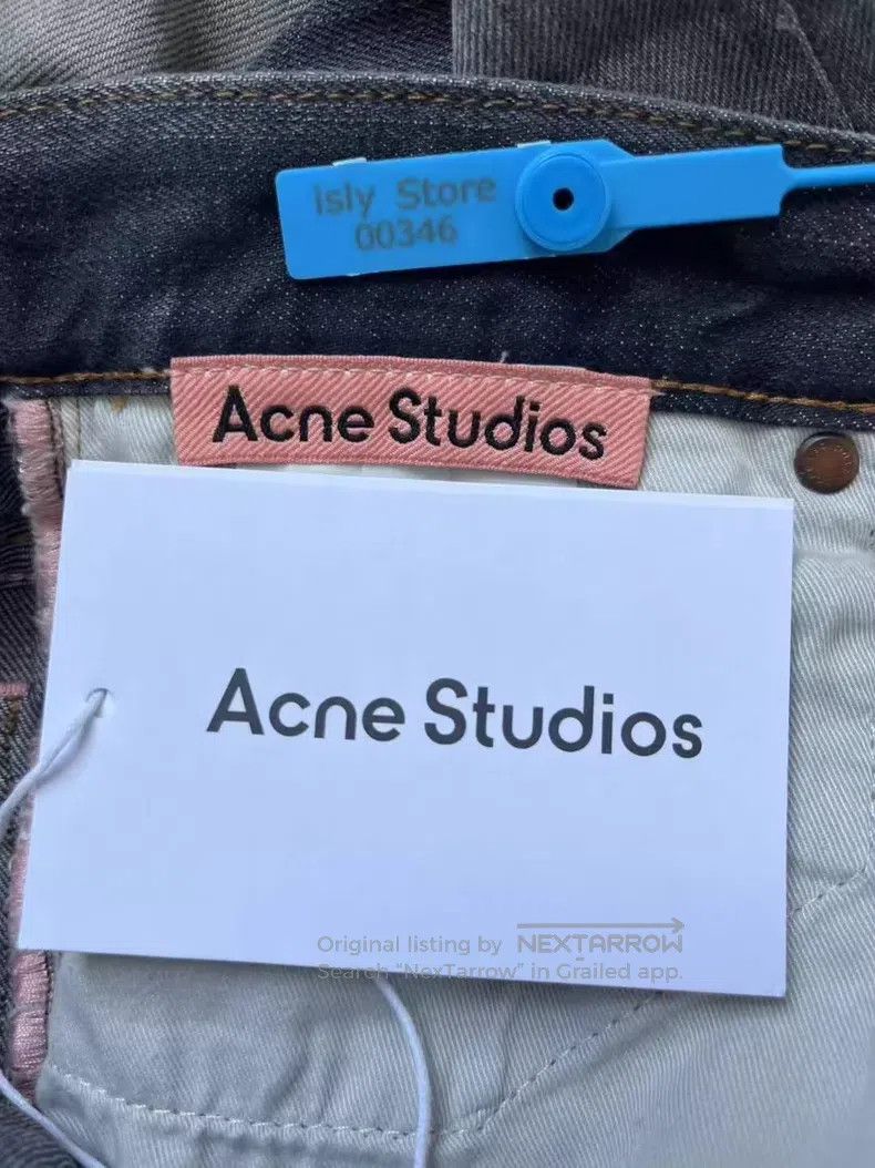 Acne Studios Acne Studios 1981 Washed Low Rise Wide Leg Design Jeans Size US 26 / EU 42 - 3 Thumbnail