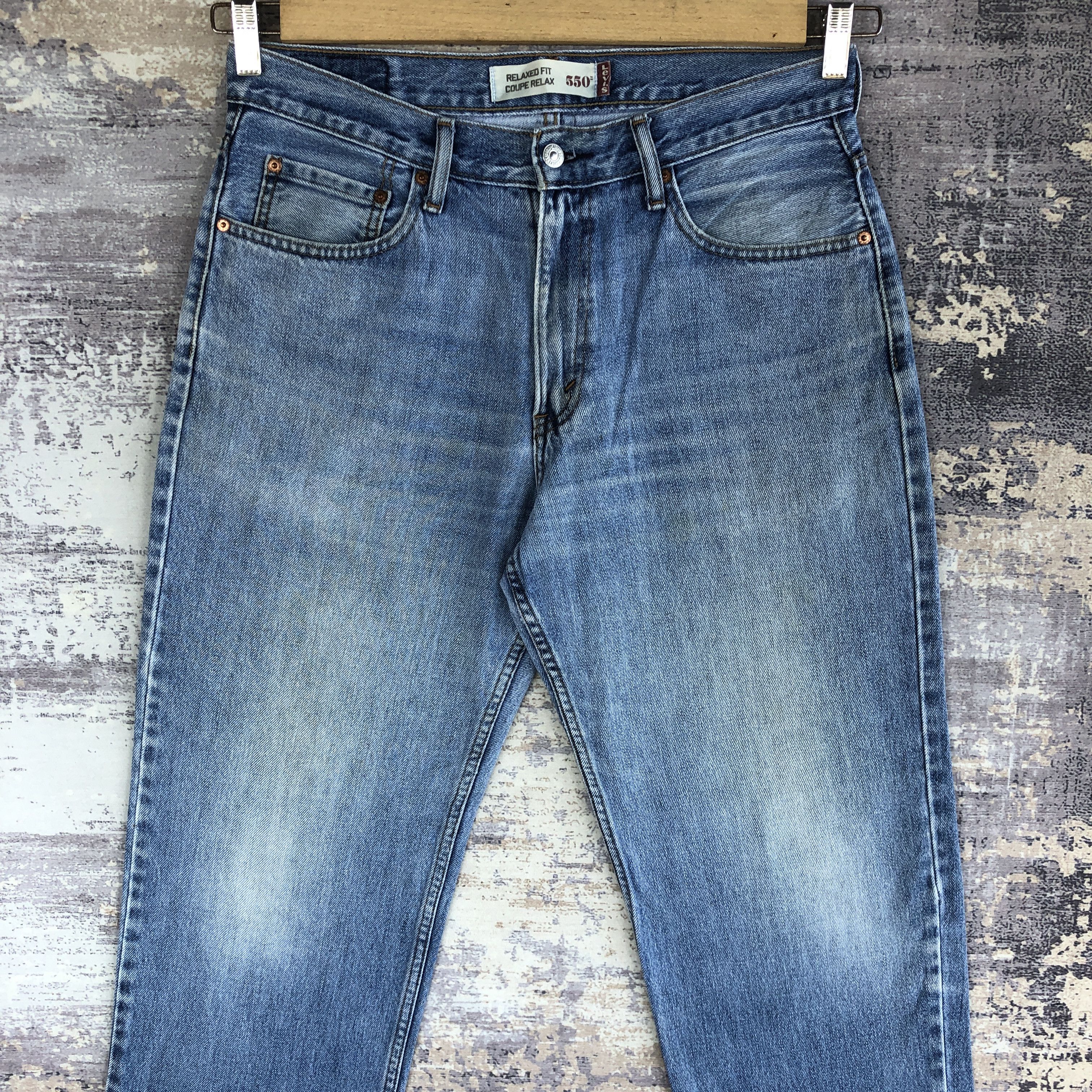 Levi's Vintage Levis Sun Faded Jeans Levi's 550 Light Wash Denim Size US 32 / EU 48 - 3 Thumbnail
