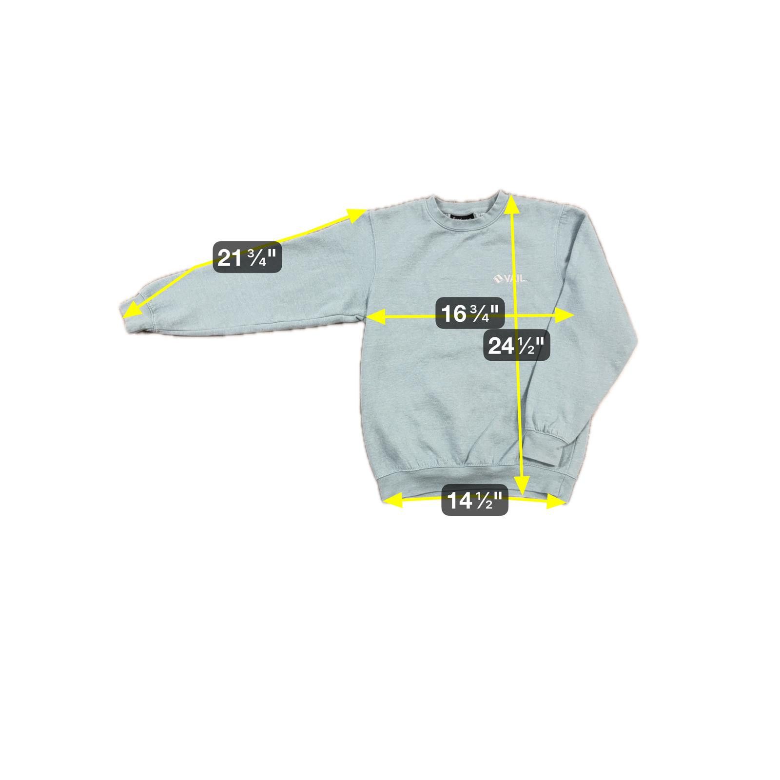 Comfort Colors Vtg VAIL Crewneck Embroidered Logo Sweatshirt Light Blue - S Size S / US 4 / IT 40 - 6 Thumbnail