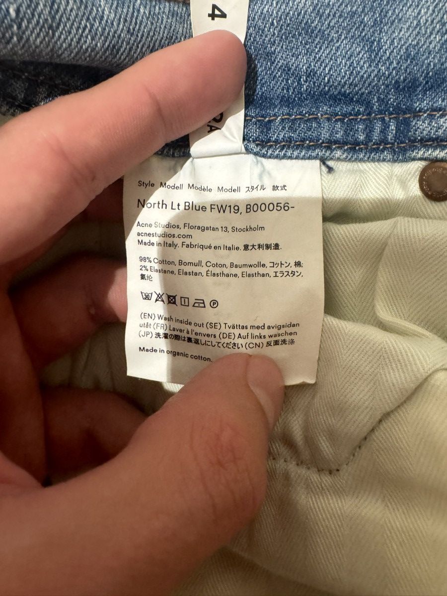Acne Studios Acne Studios Blå Knost light wash jeans Size US 34 / EU 50 - 4 Thumbnail